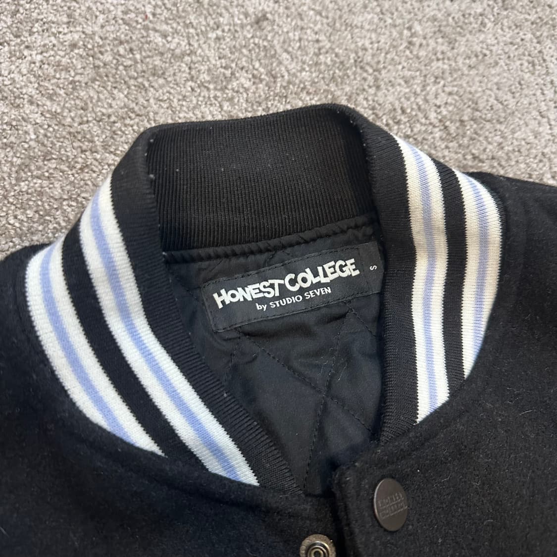 GU x STUDIO SEVEN 배색 바시티 자켓L 상품이미지3