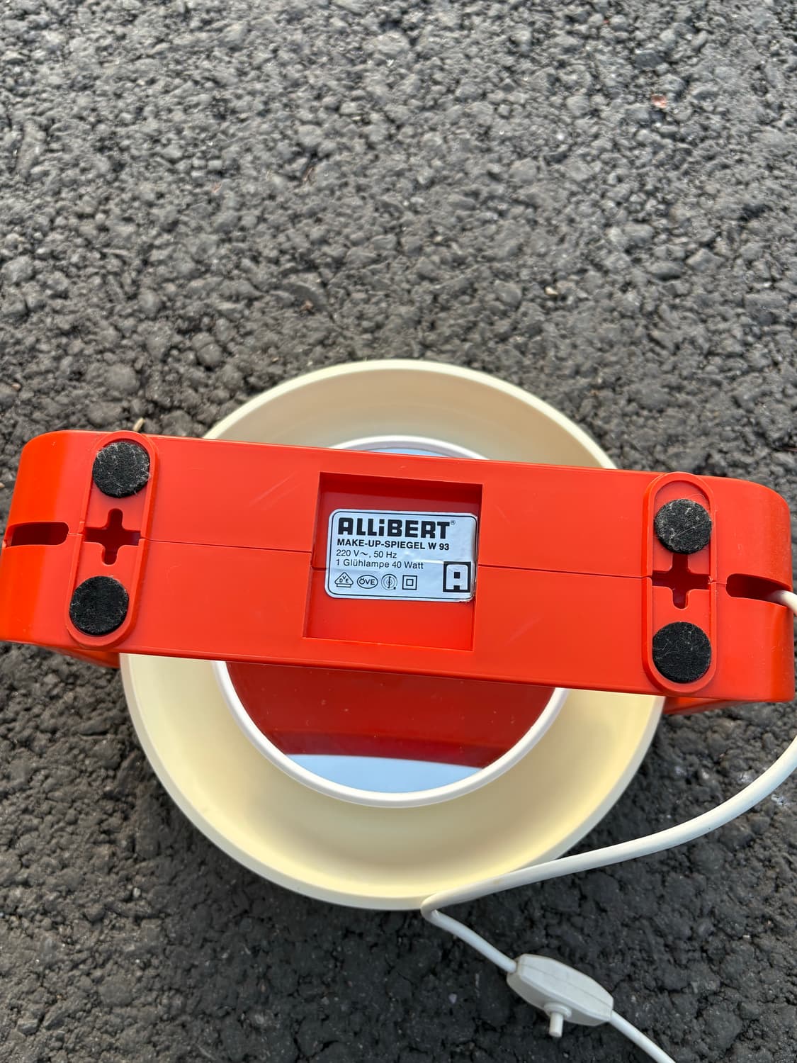 70s 빈티지 Allibert 알리버트 테이블 조명 거울 상품이미지4