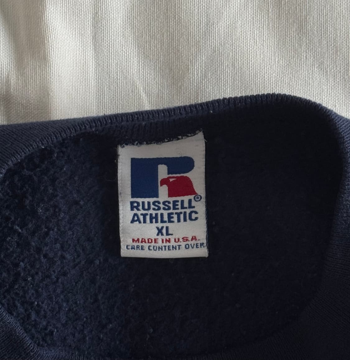 [XL] USA 90s 러셀 애슬레틱 맨투맨 스웻셔츠 네이비 상품이미지4