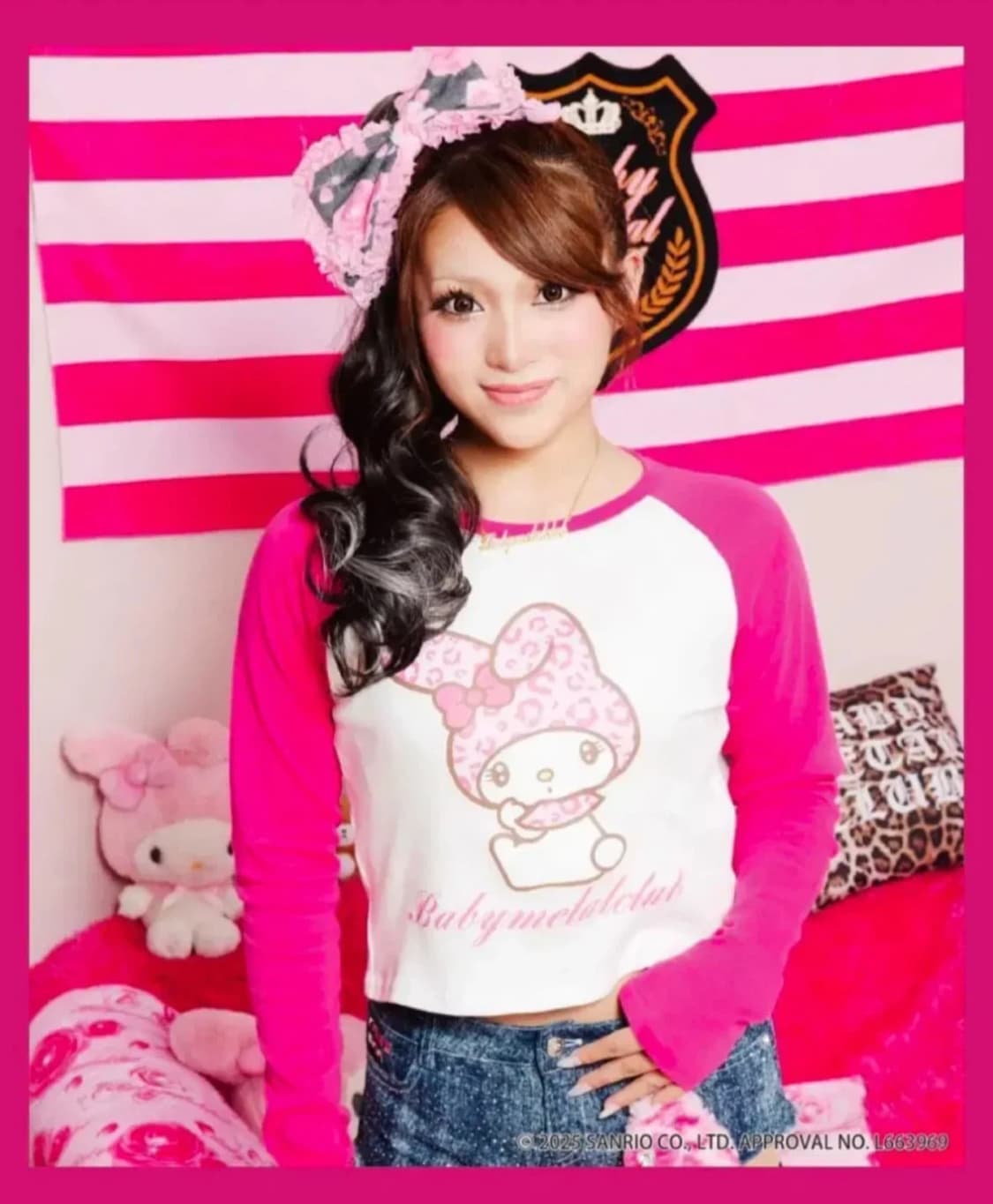 베이비메탈클럽 스핀즈 슈가바니즈 산리오 콜라보 나그랑티셔츠 베메클 상품이미지1