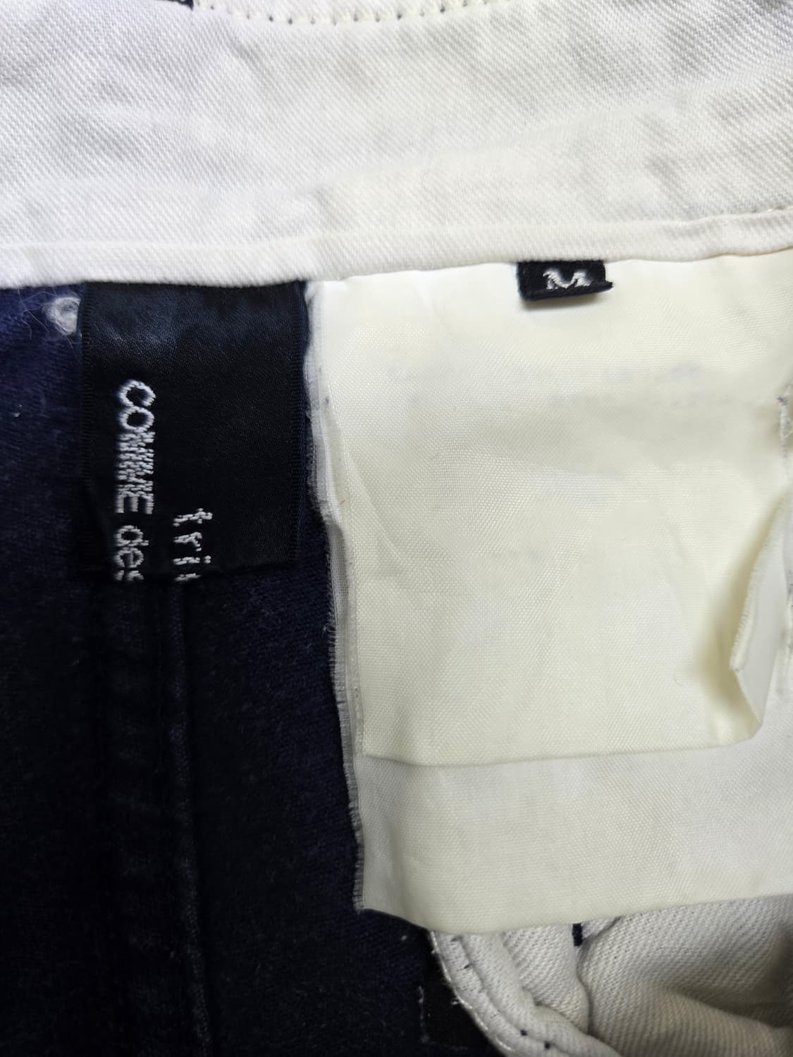 꼼데가르송 네이비 블루 카고 면바지 상품이미지3