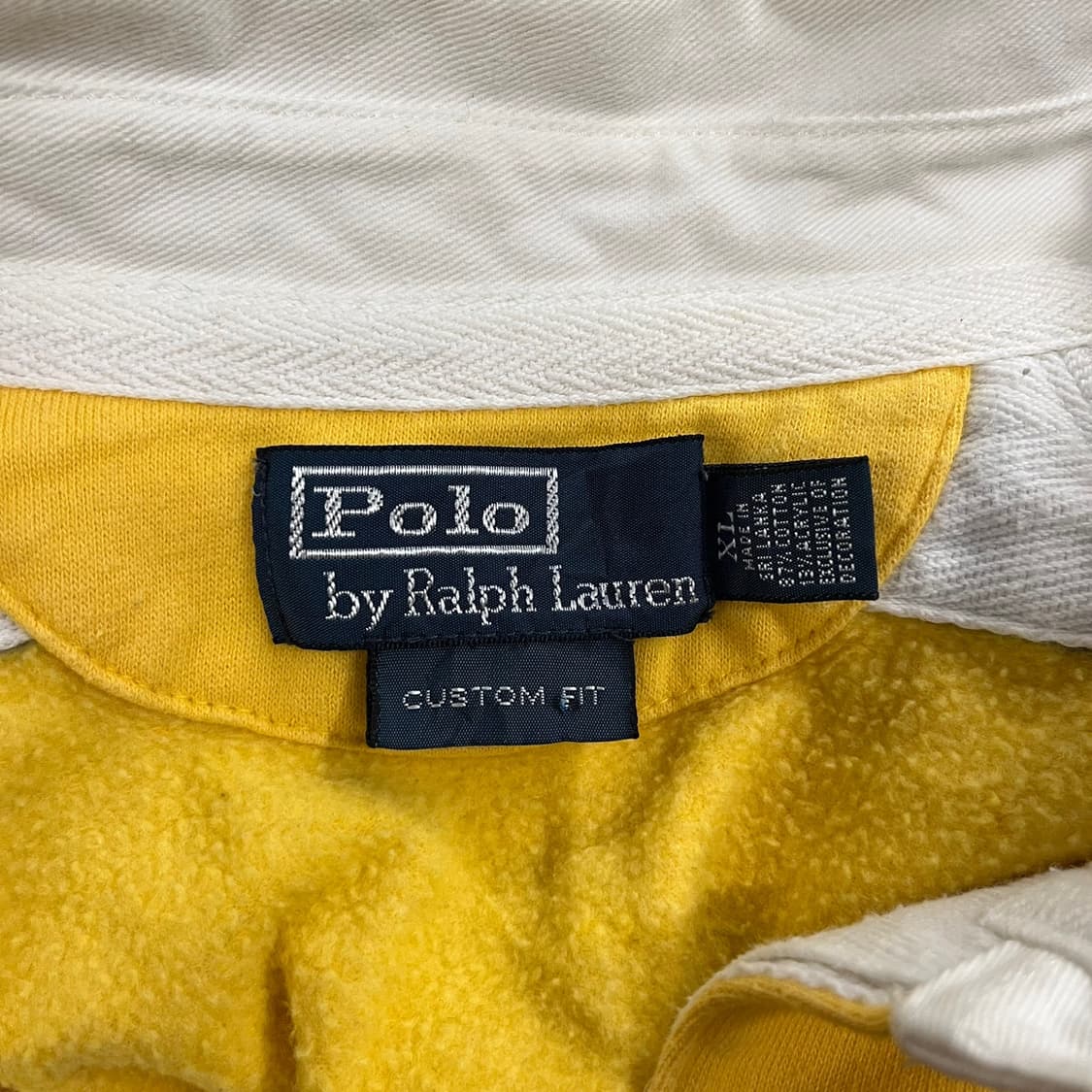 폴로 랄프로렌 옐로우 꿀벌 스트라이프 카라 긴팔티셔츠 상품이미지5