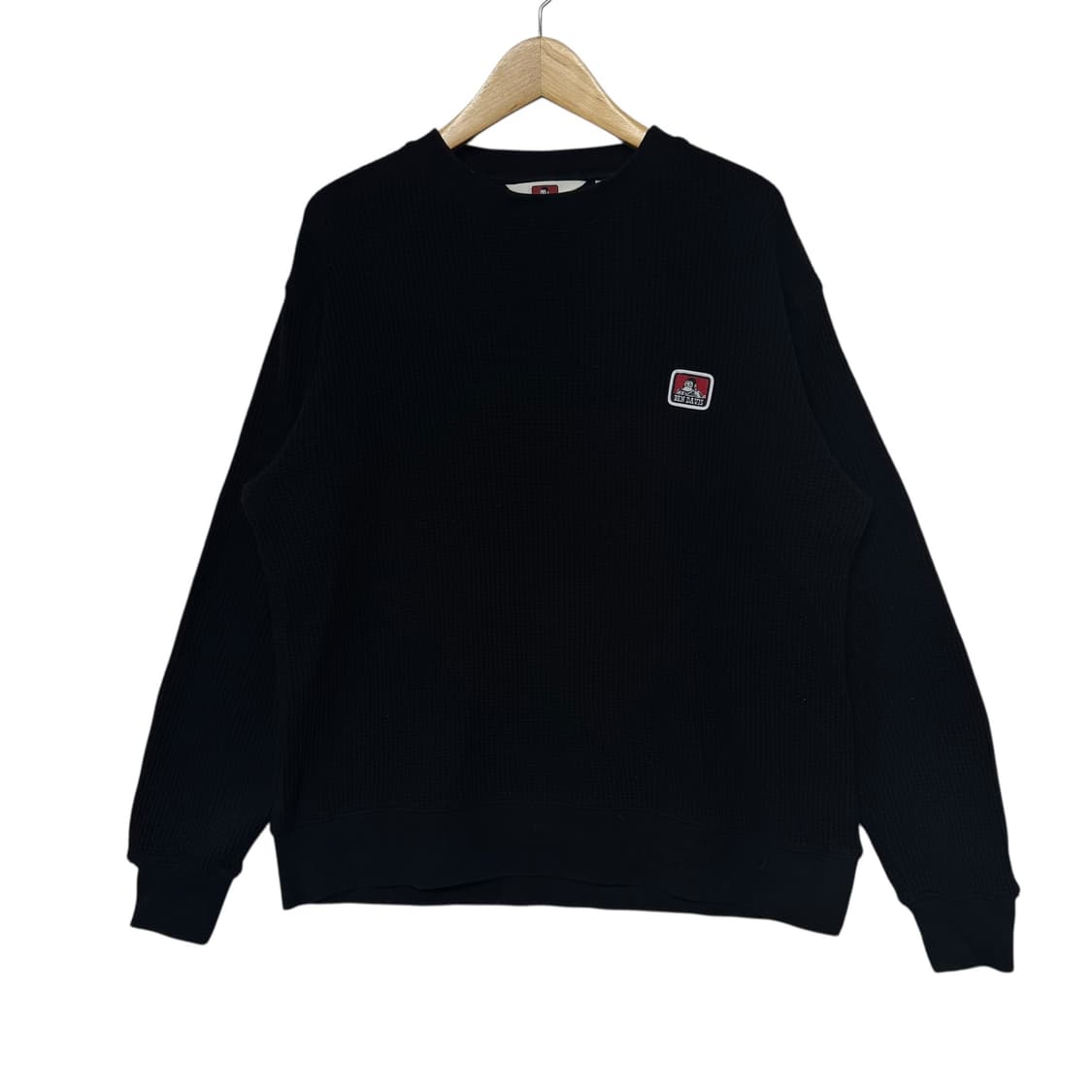 벤데이비스 로고 라운드 와플 긴팔티 상품이미지1