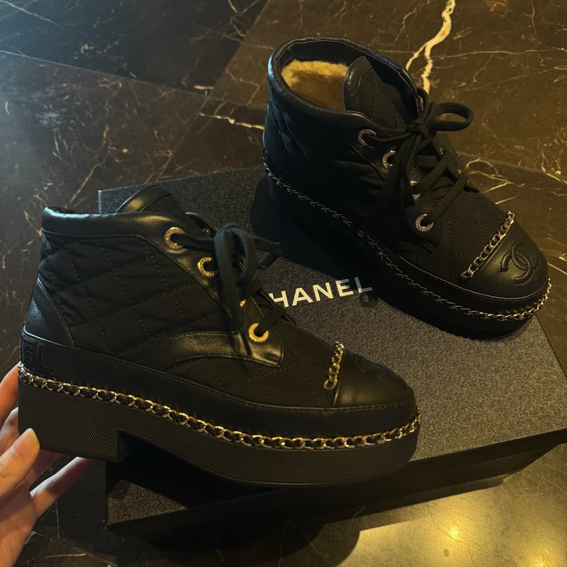 샤넬 시어링 부츠 상품이미지5