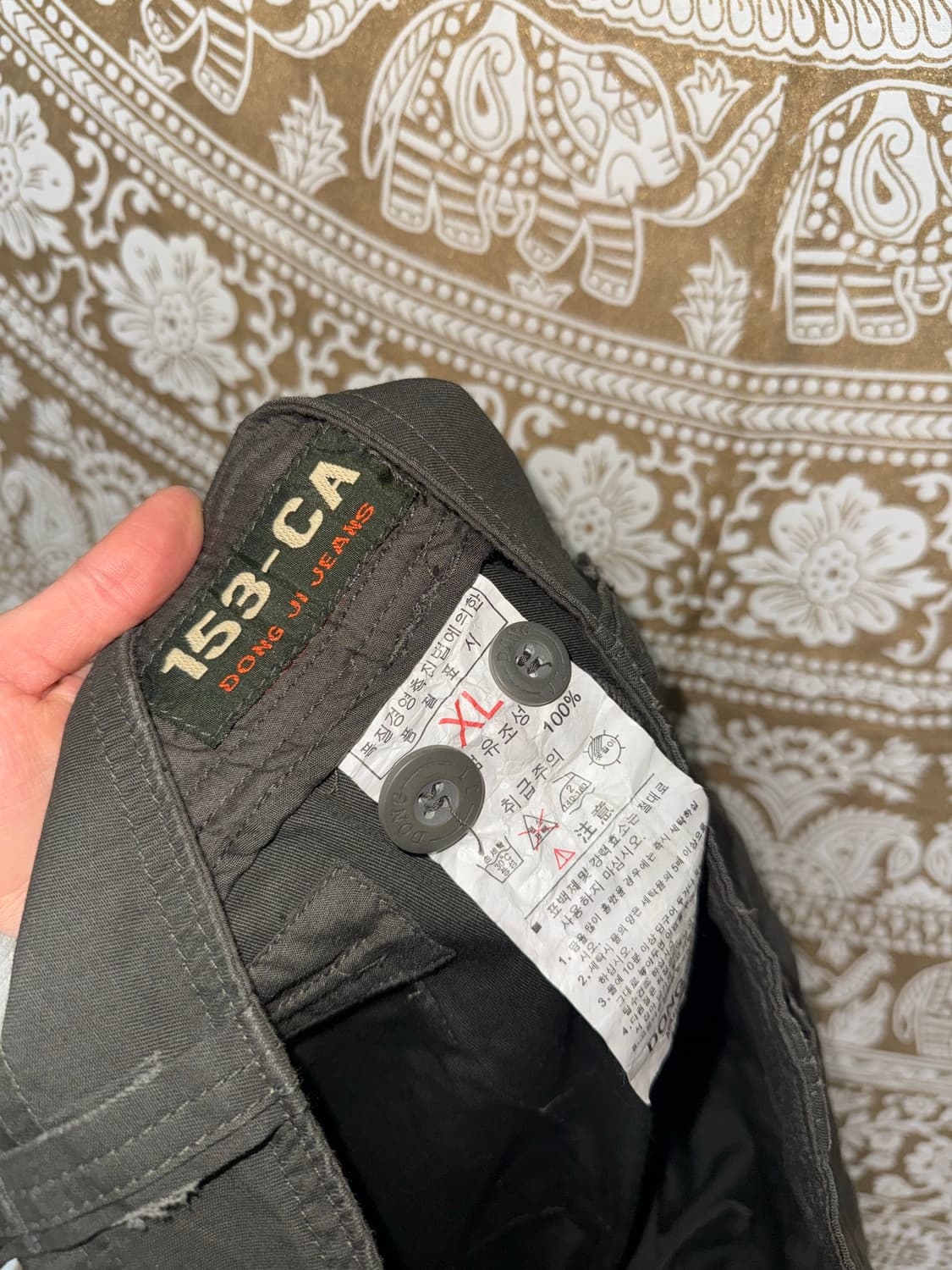 빈티지 카키 카고팬츠  상품이미지7