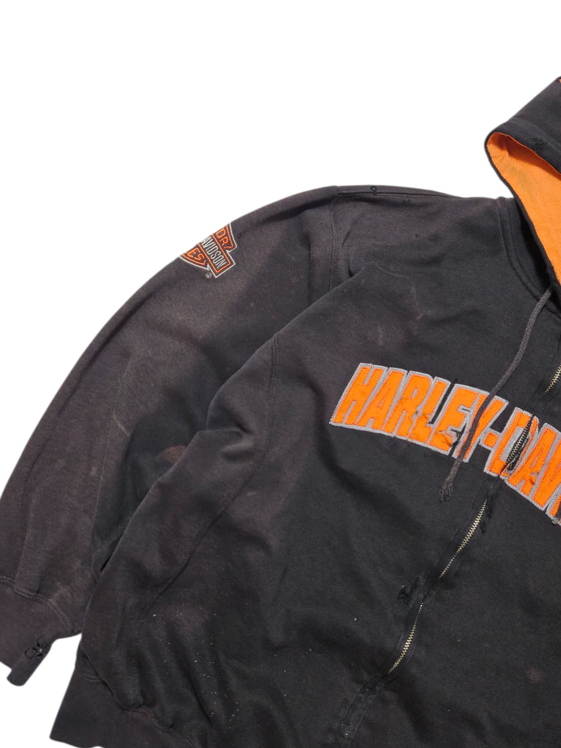 할리데이비슨 하드페이딩 데미지 후드집업 L 상품이미지4