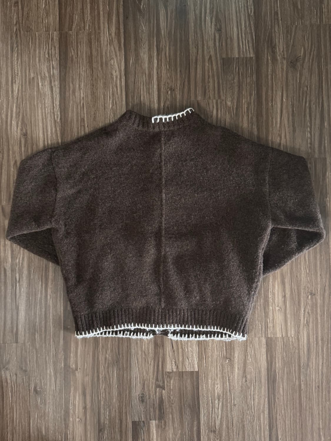 Insilence stich round botton cardigan 상품이미지5