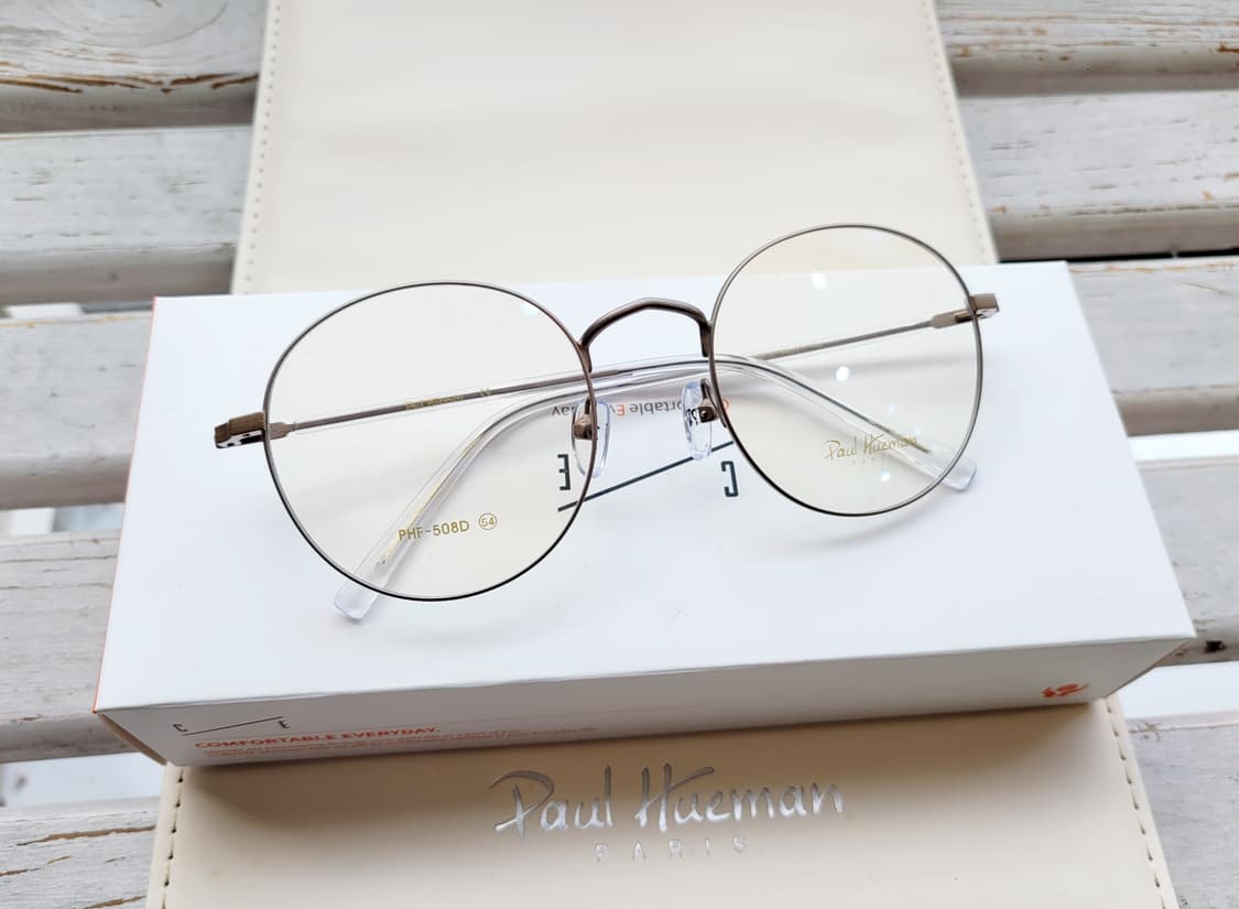 폴휴먼안경(PHF508D 그레이투명원형 빅) 상품이미지1