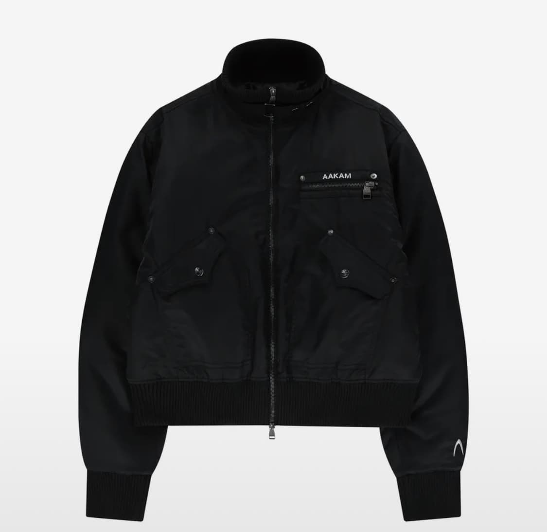 아캄 High-Neck Bomber Jacket (Black) 상품이미지1