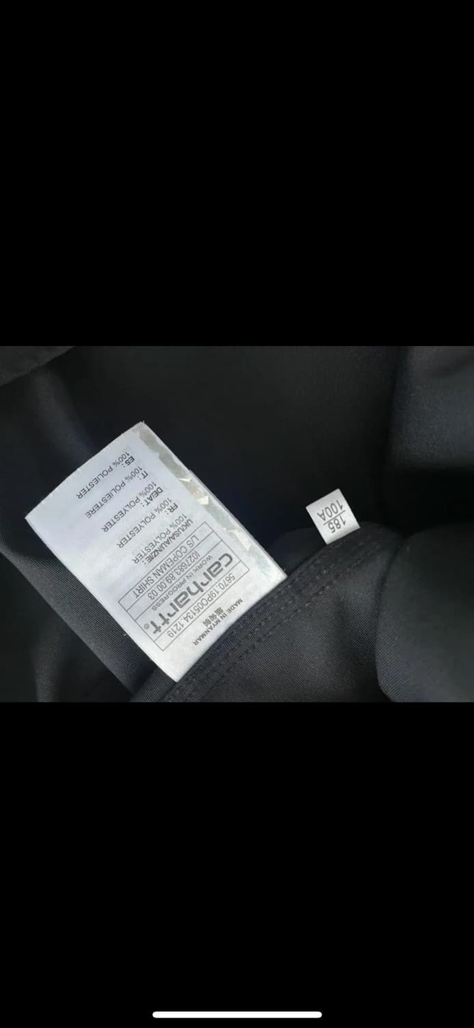 칼하트 셔츠 블랙 XL  상품이미지5