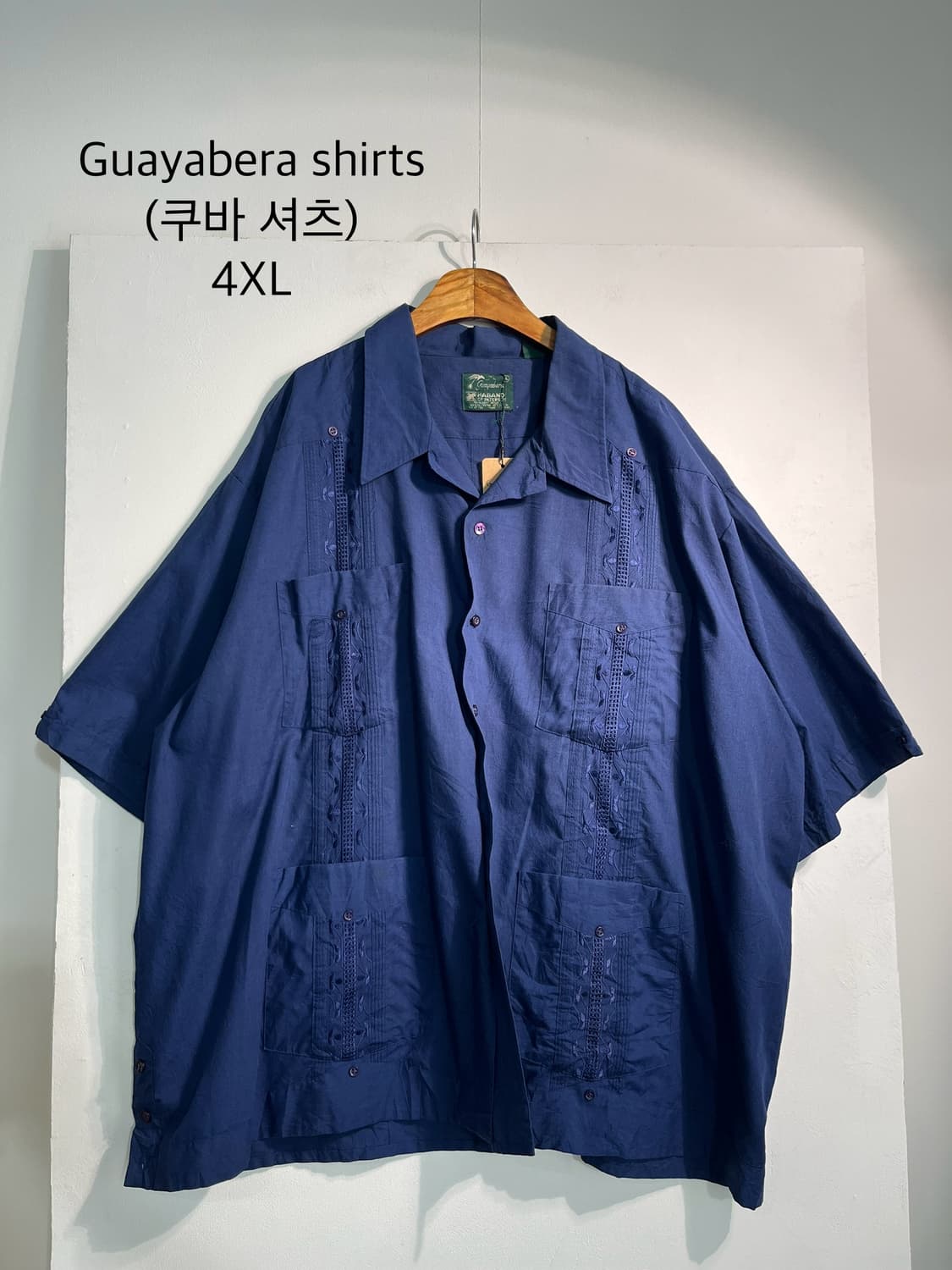 Guayabera shirts (쿠바 셔츠) 4XL 상품이미지1