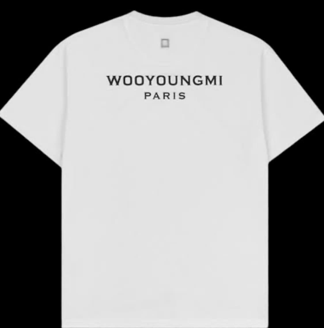 우영미 코튼 백로고 티셔츠 화이트- 23SS 상품이미지1