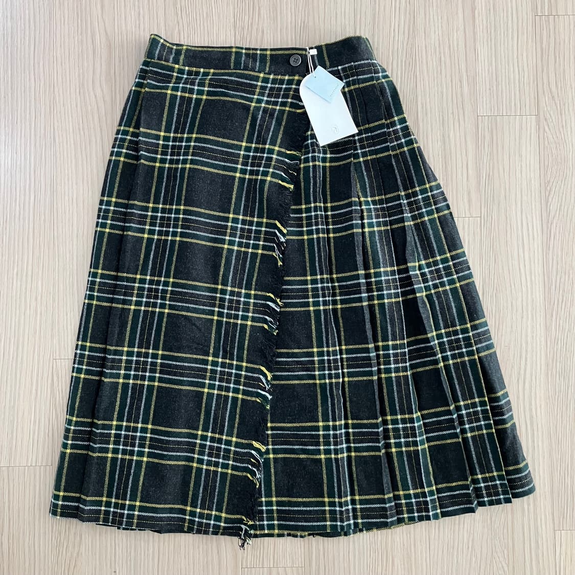 [새상품] 스무드무드 체크 랩 스커트 상품이미지6