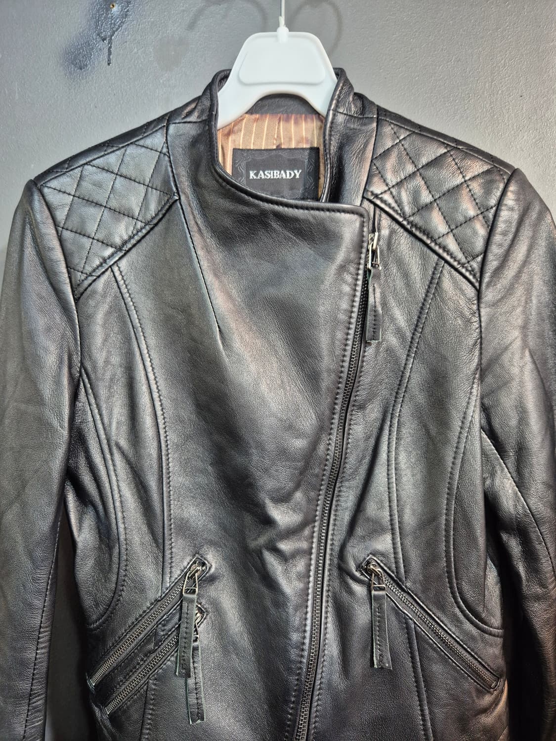 KASIBADY 여성 퀼팅 양가죽 자켓 55 상품이미지4