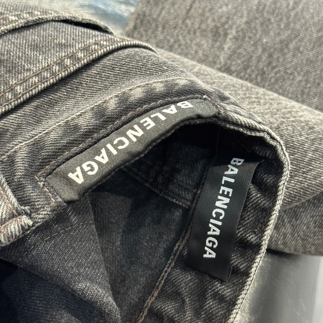 (30) 발렌시아가 빈티지 흑청 데님 팬츠 상품이미지10