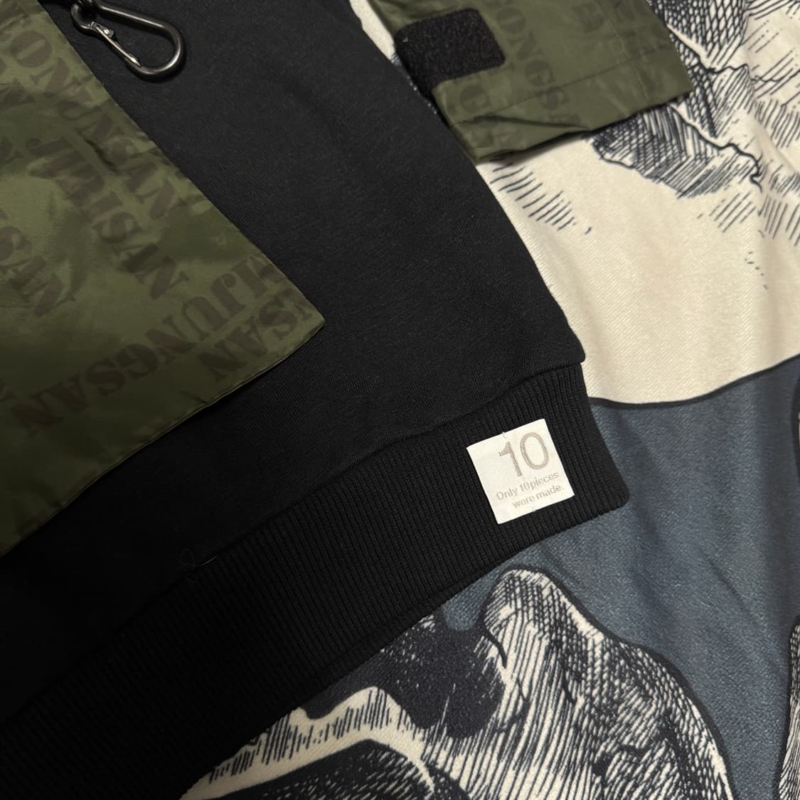 코오롱x레코드 Re:code 맨투맨후드 프리사이즈  상품이미지3