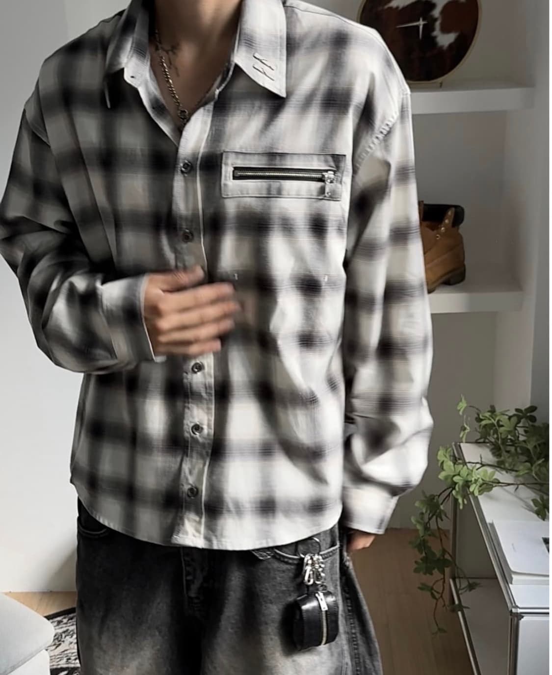 포그서비스 밀리터리 재팬 체크셔츠 상품이미지2