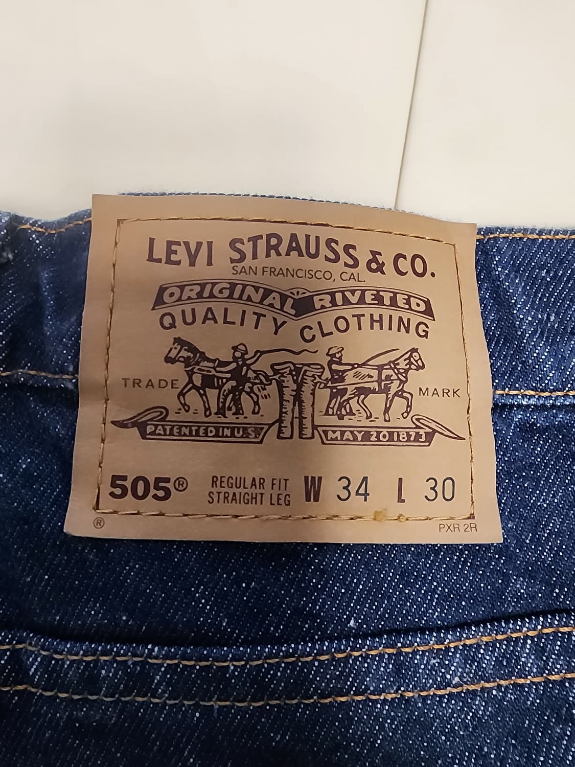 빈티지 90s 리바이스 오렌지탭 505 데드스탁  상품이미지3