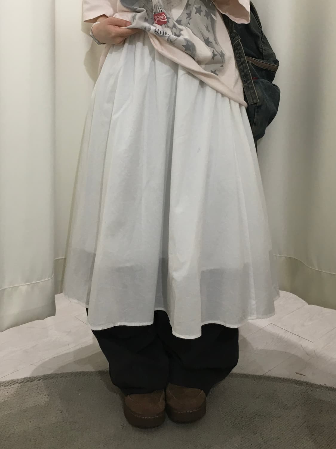 white midi skirt 상품이미지2