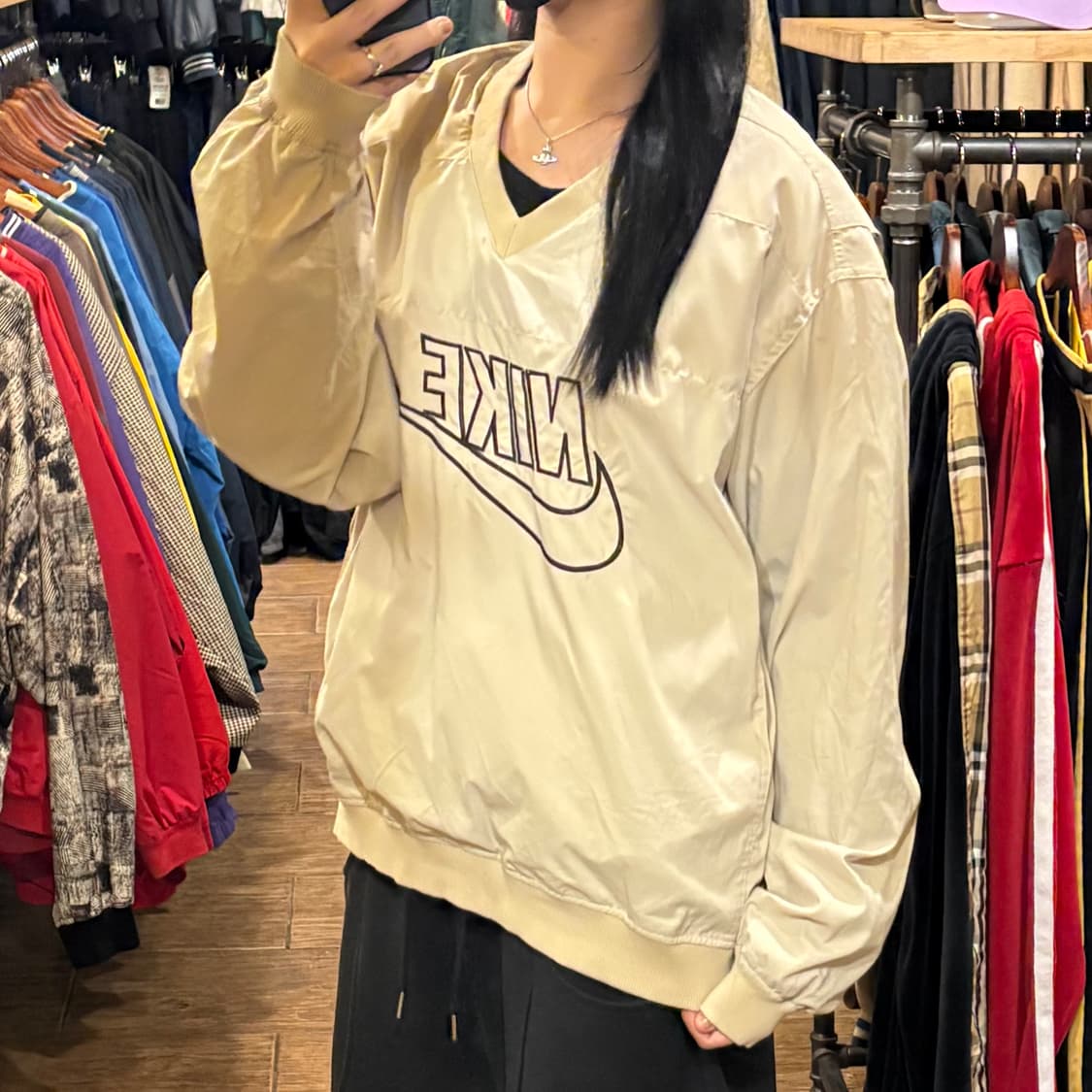 [HI] Nike 나이키 빅로고 웜업 아이보리 상품이미지3