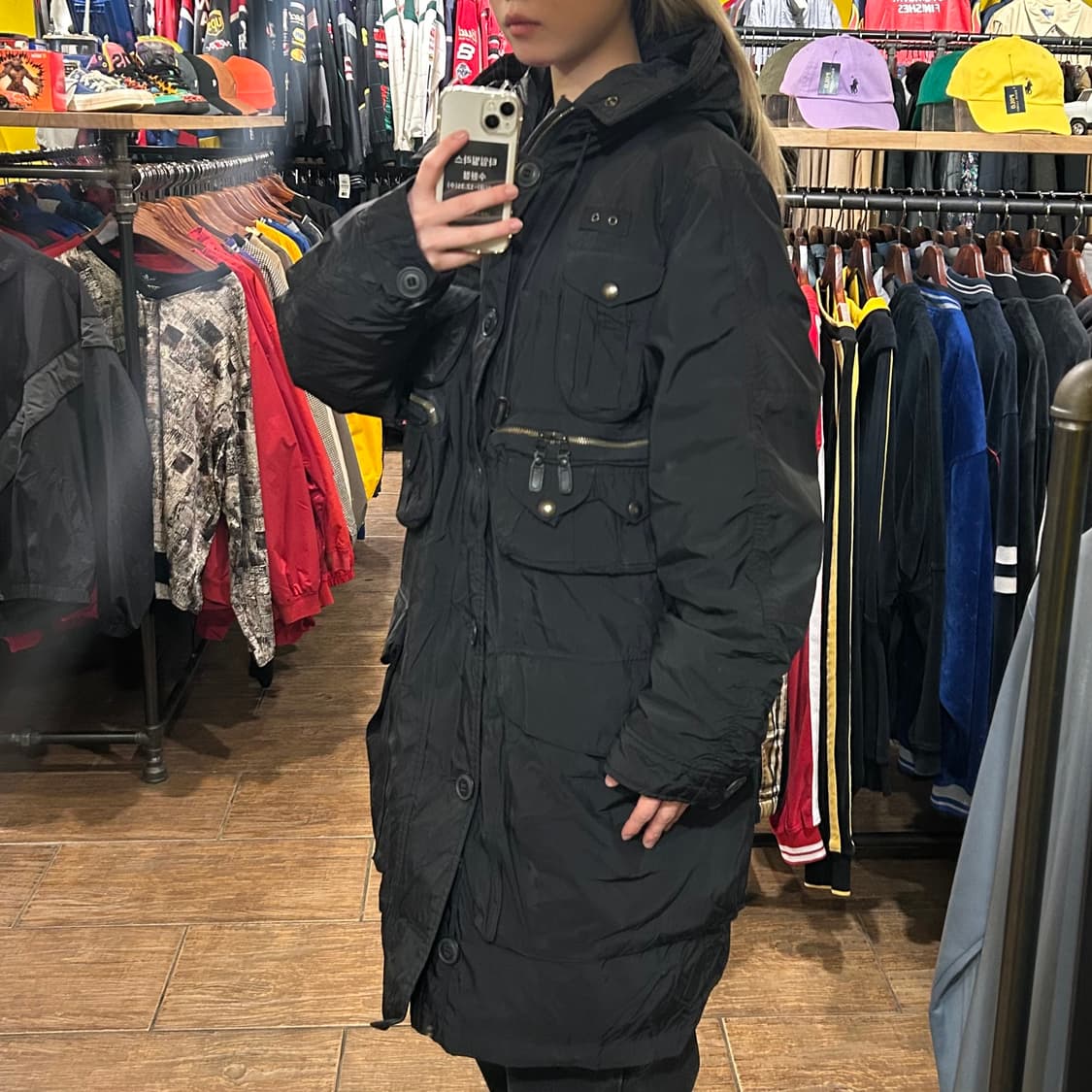 [HI] 폴로 롱패딩 블랙  상품이미지4