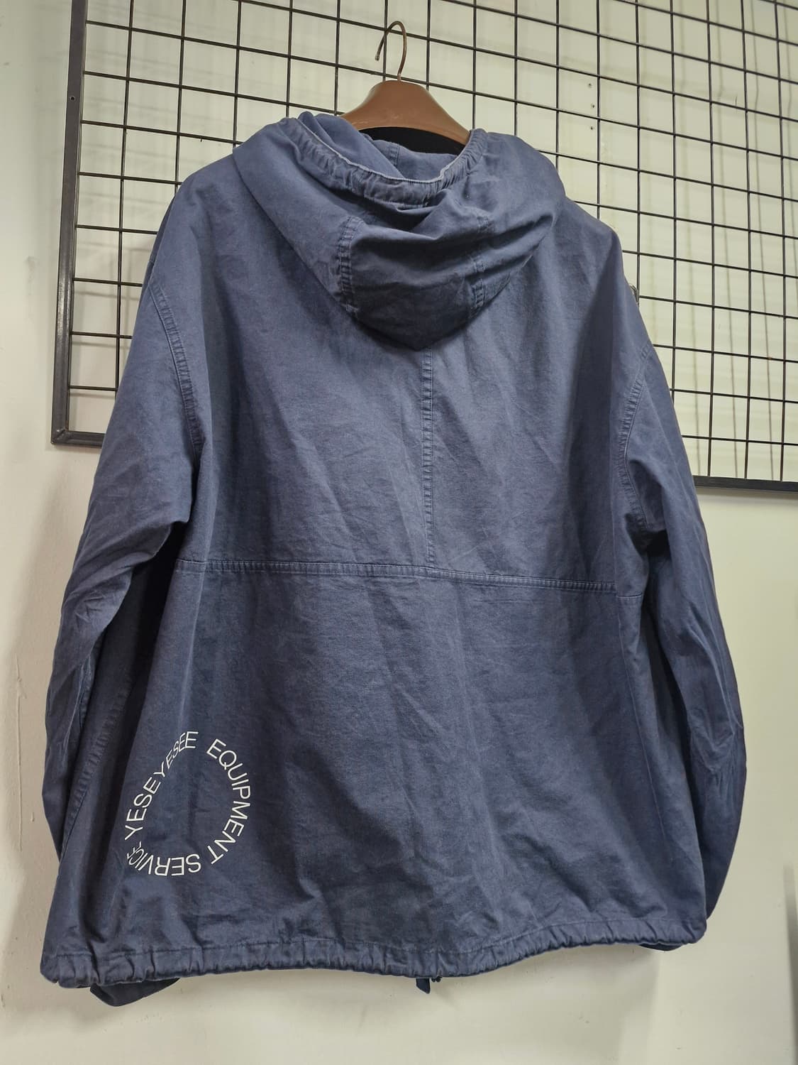 95-100L 예스아이씨 후드 스모크 셔츠 네이비 상품이미지7