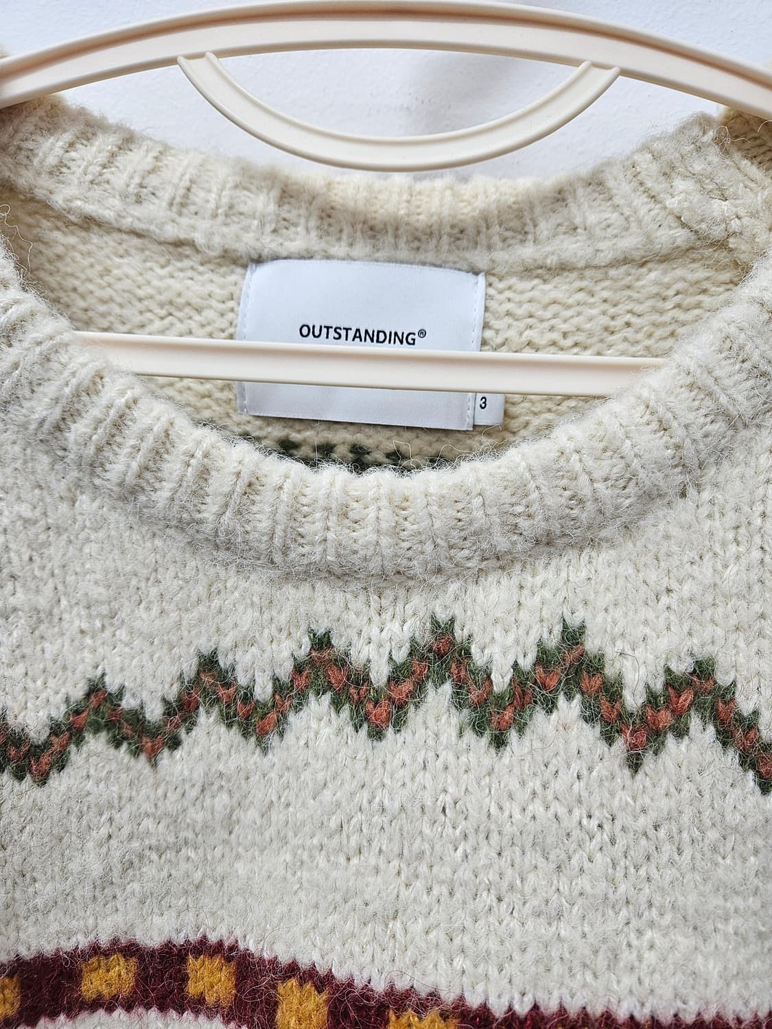 아웃스탠딩 새상품 스코틀랜드 페어아일 니트 상품이미지3