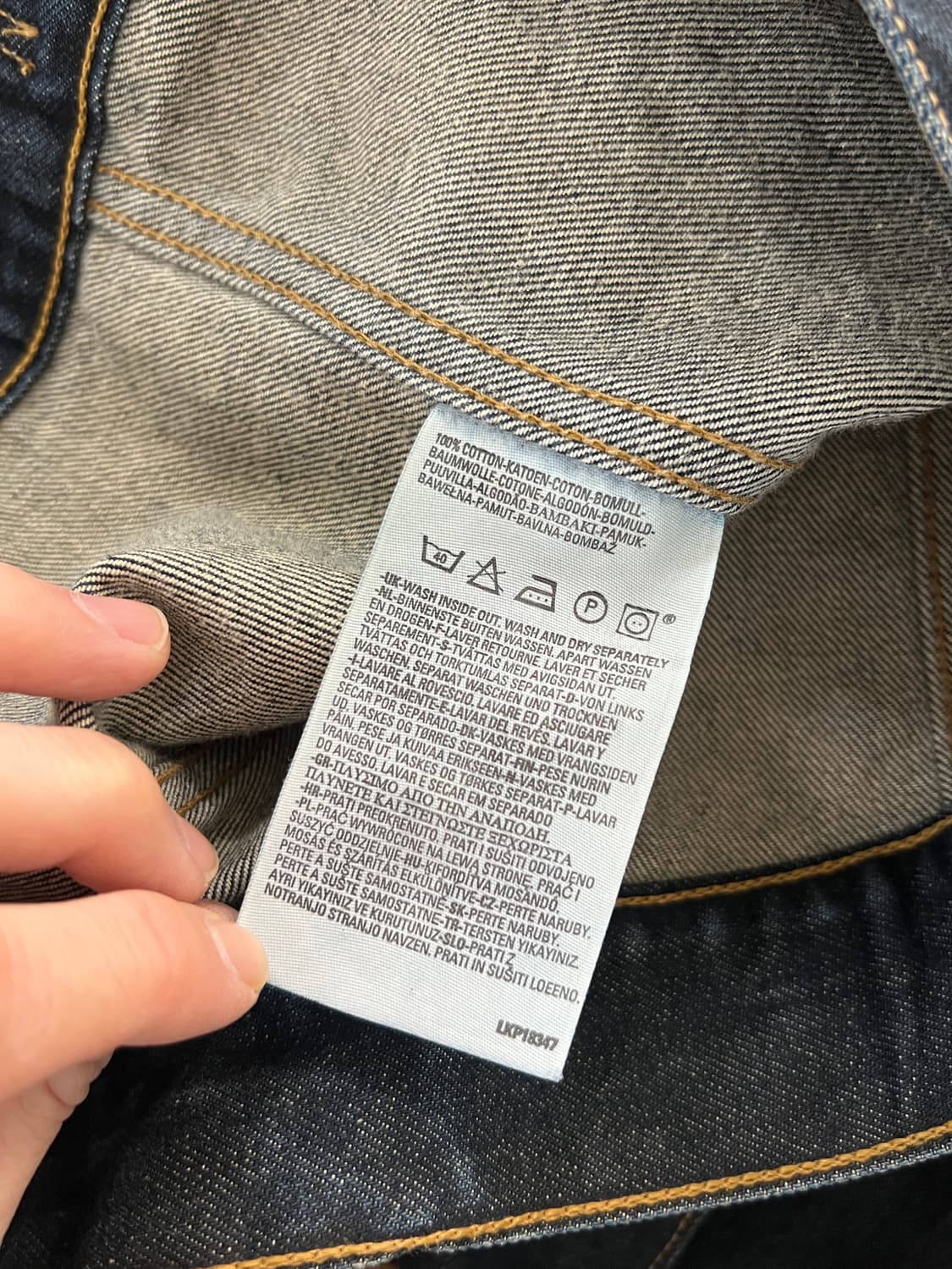 00s Levis 리바이스 70500 생지 트러커 데님 자켓 상품이미지8