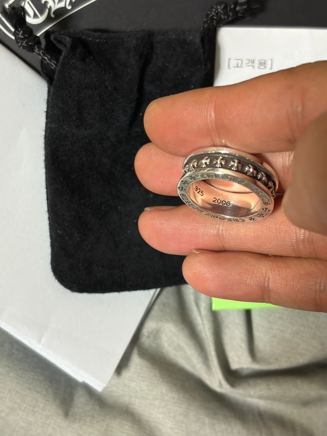 크롬하츠 미니플러스링 us9 상품이미지4