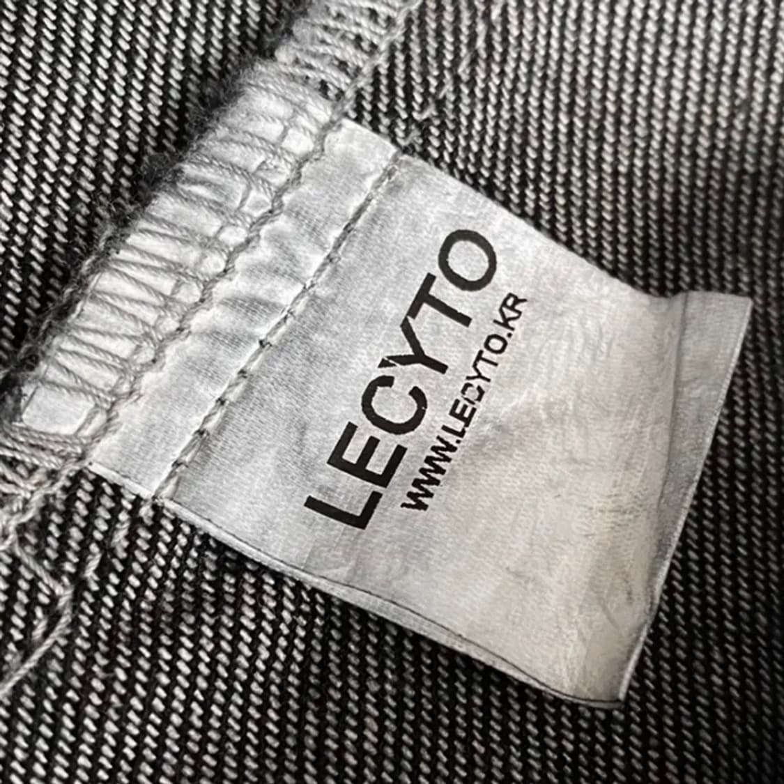 [정품] LECYTO 레시토 익스클루시브 빅스티치 오버핏 블랙 데님자켓 상품이미지10