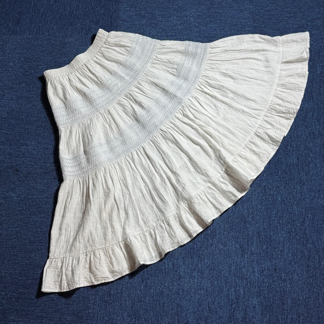 모리걸 화이트 프릴 스커트 상품이미지1