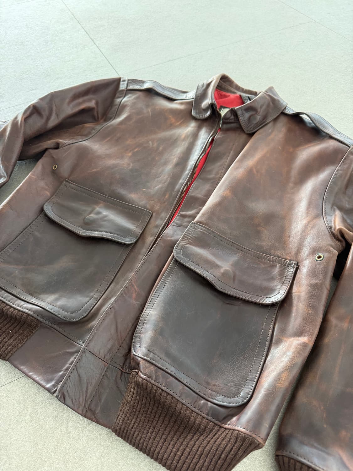 Cirrus 티코어 빈티지 a2 봄버 자켓 M-L 상품이미지8