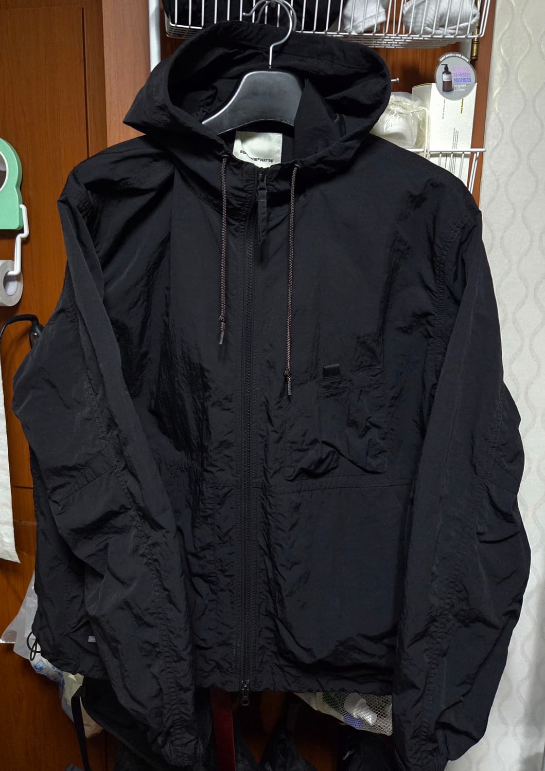 에스피오나지 Ray Yacht Parka Black 바람막이 상품이미지2