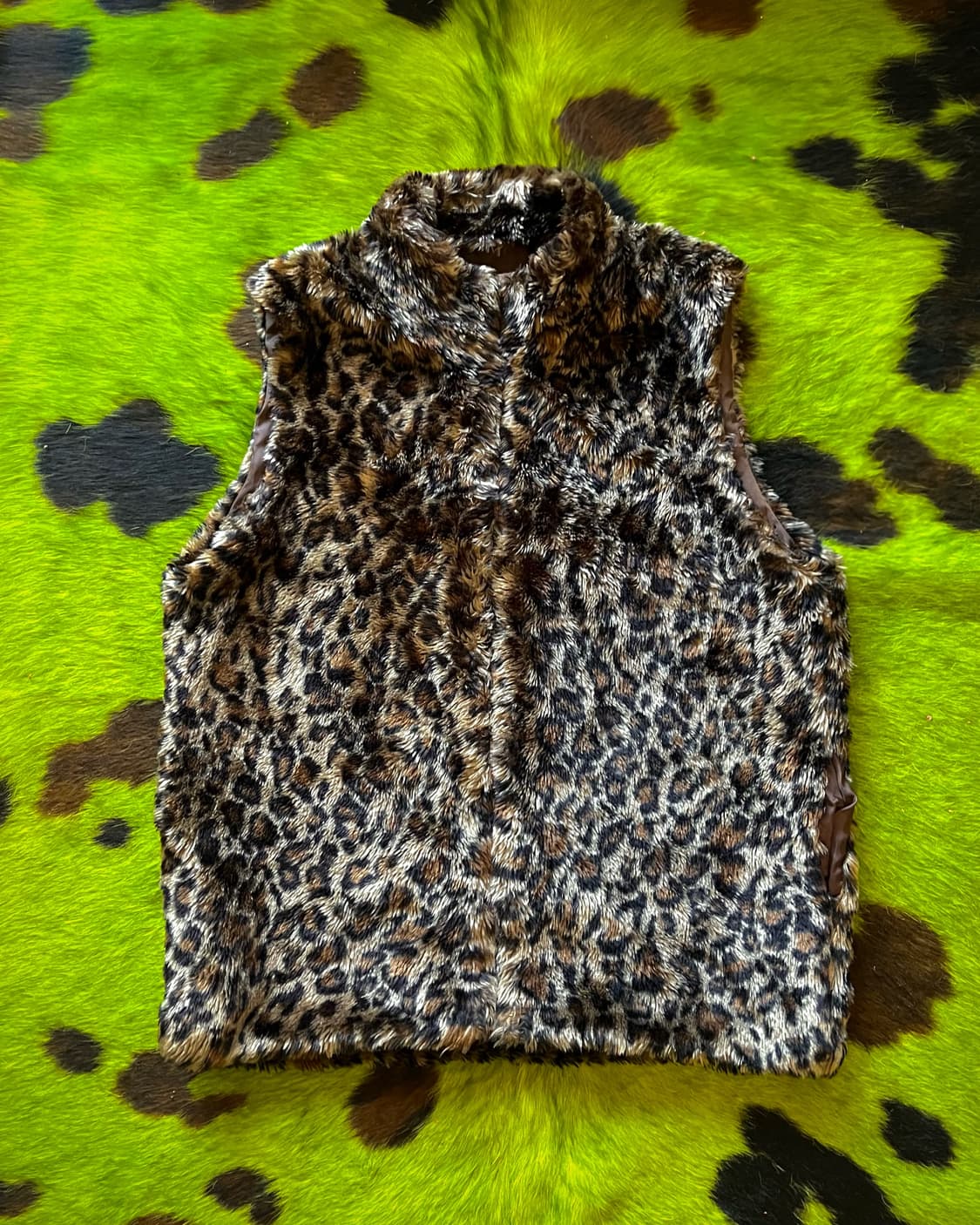 Jpn Vintage Leopard Fur Vest 상품이미지3
