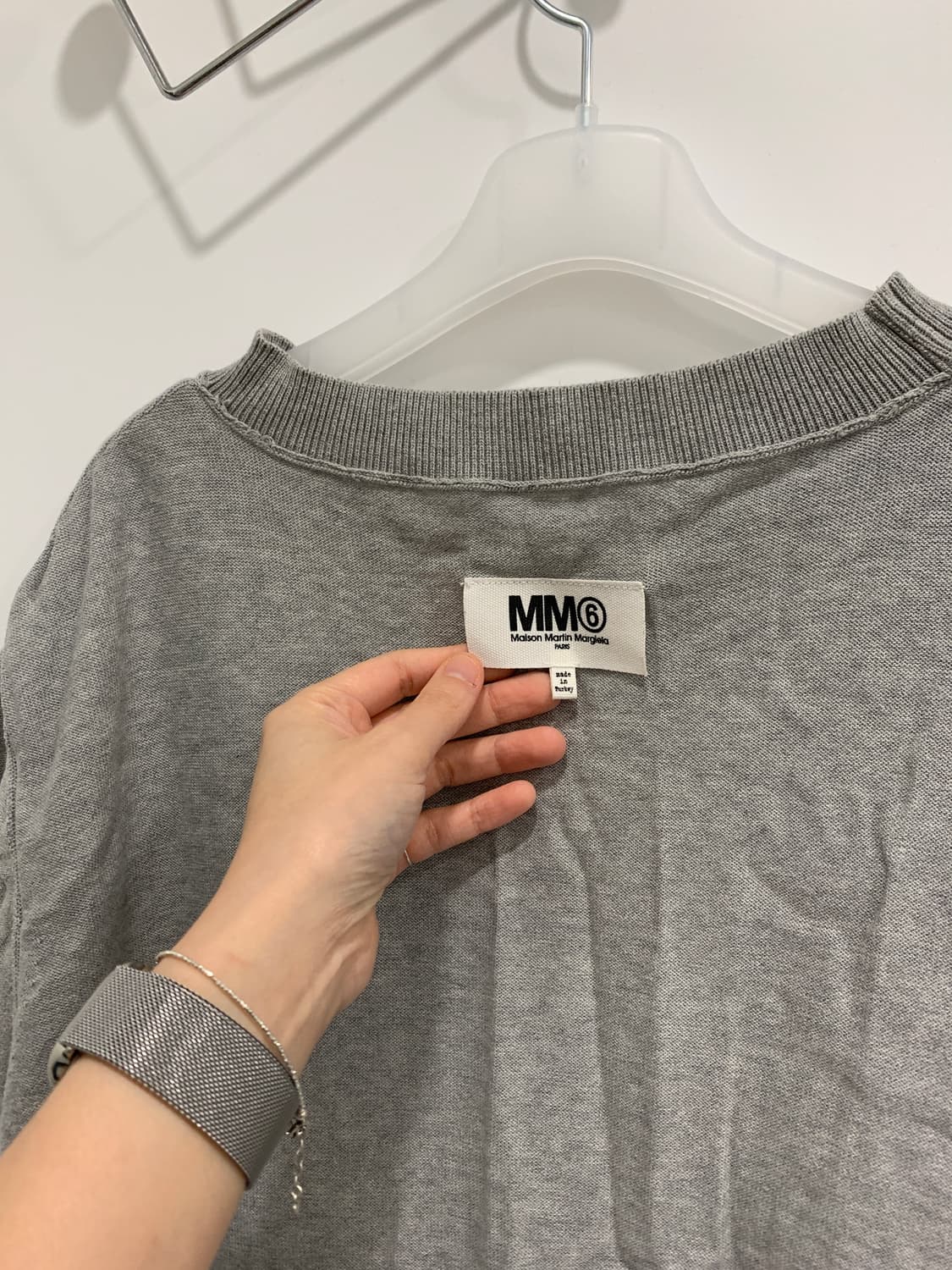 [MM6] 마르지엘라 파이핑 반팔 니트 (리버시블O) 상품이미지5