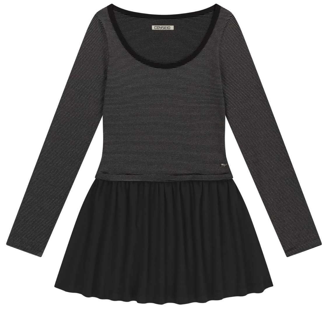 COY STRIPE DRESS BROWN 상품이미지1