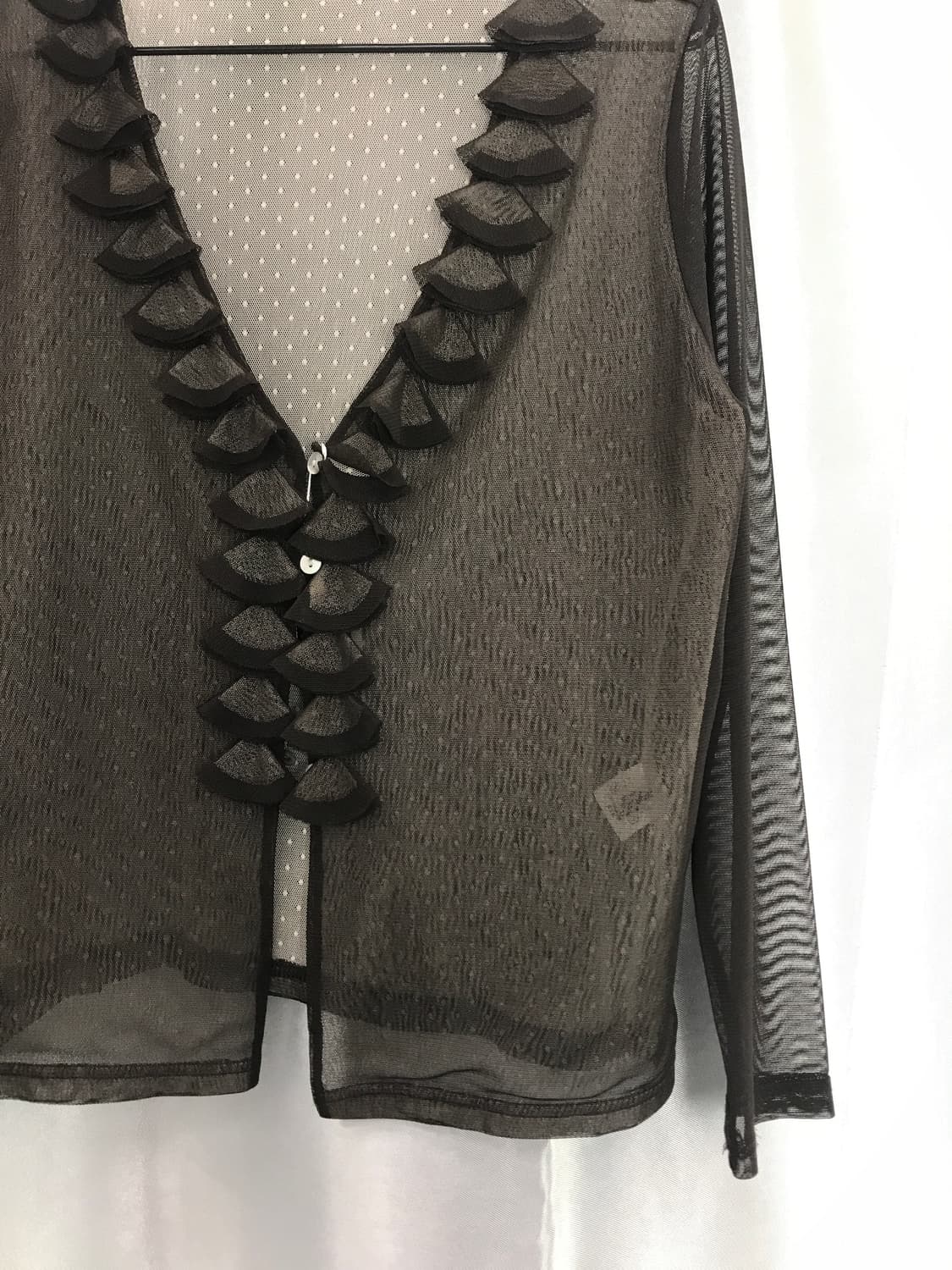 Jpn Brown see-through cardigan 상품이미지6