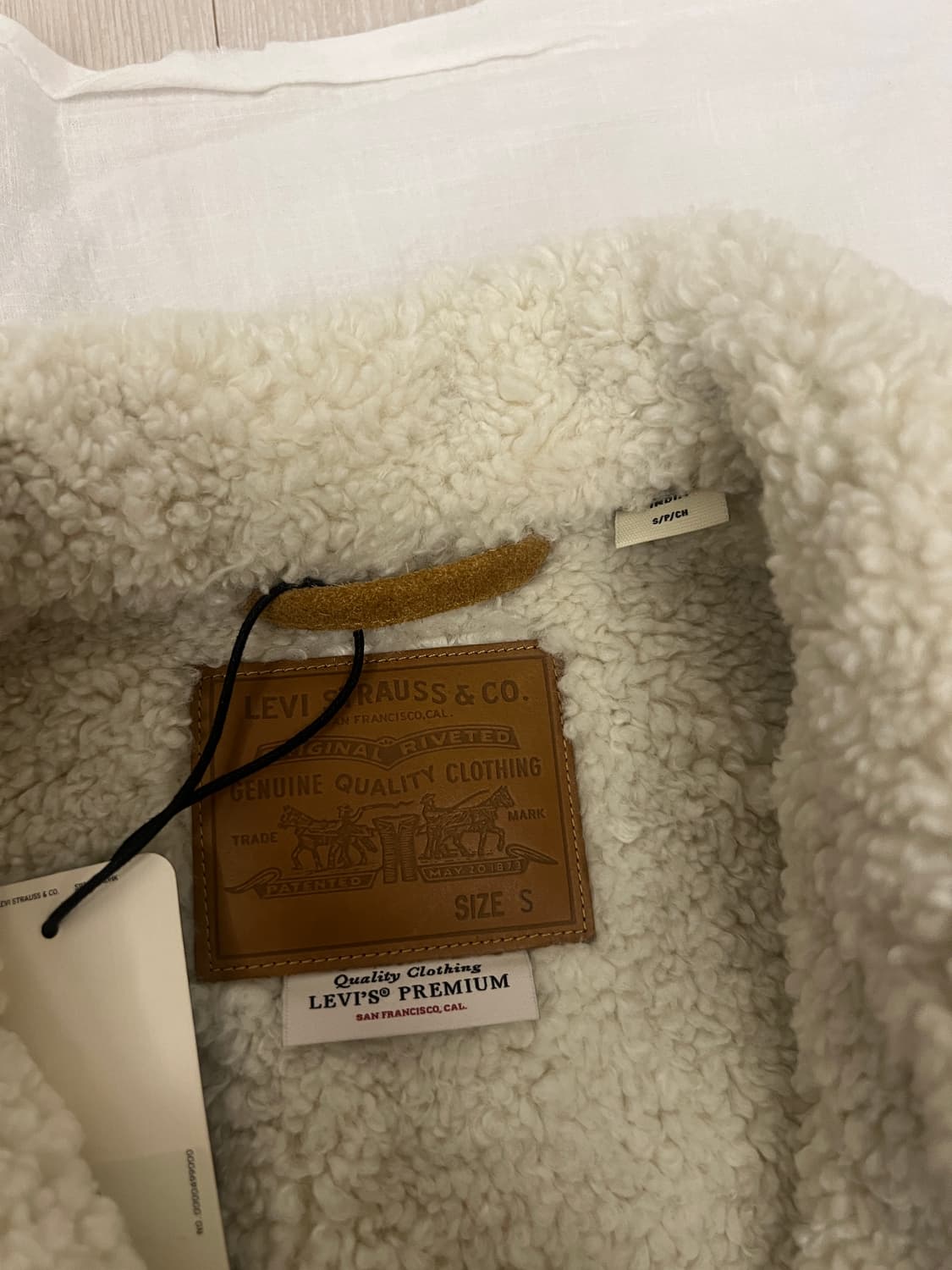 리바이스/스웨이드 쉐르파/S사이즈 새상품 상품이미지5