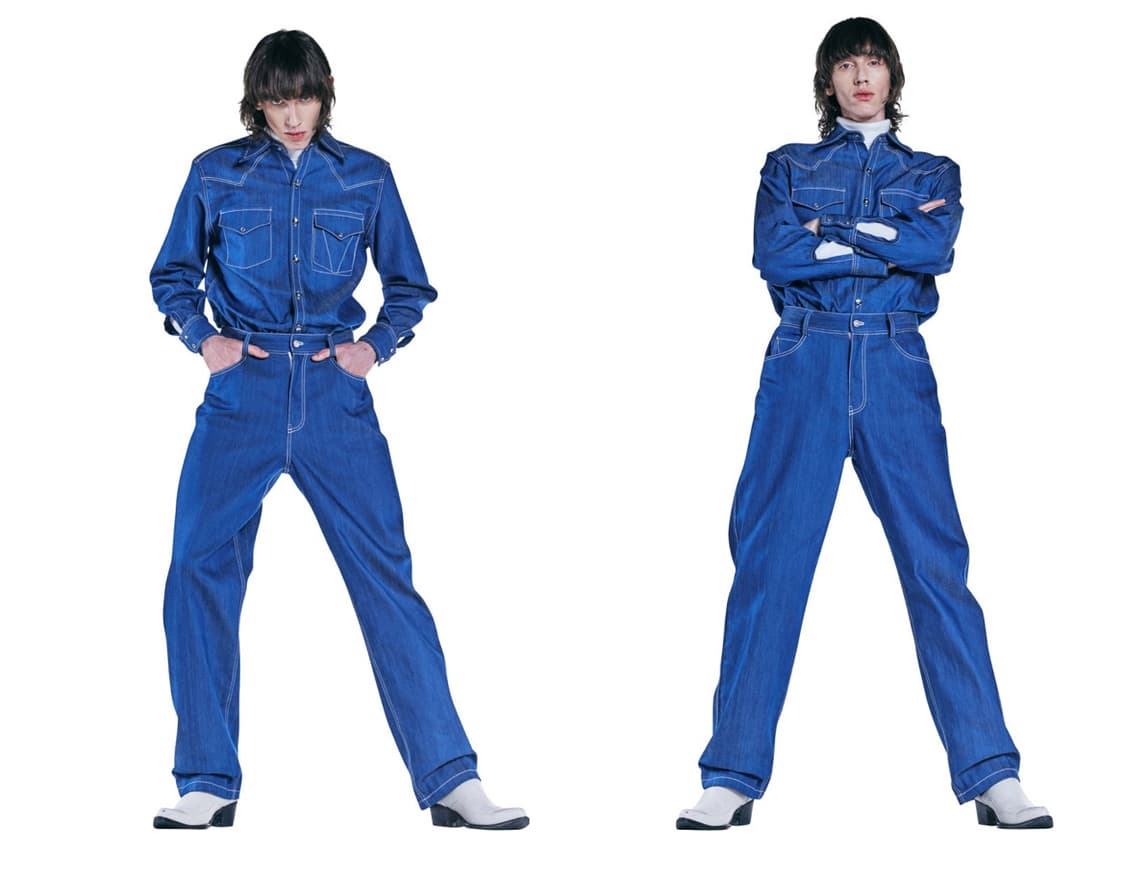 Labeless 웨스턴 데님 셋업 상품이미지2