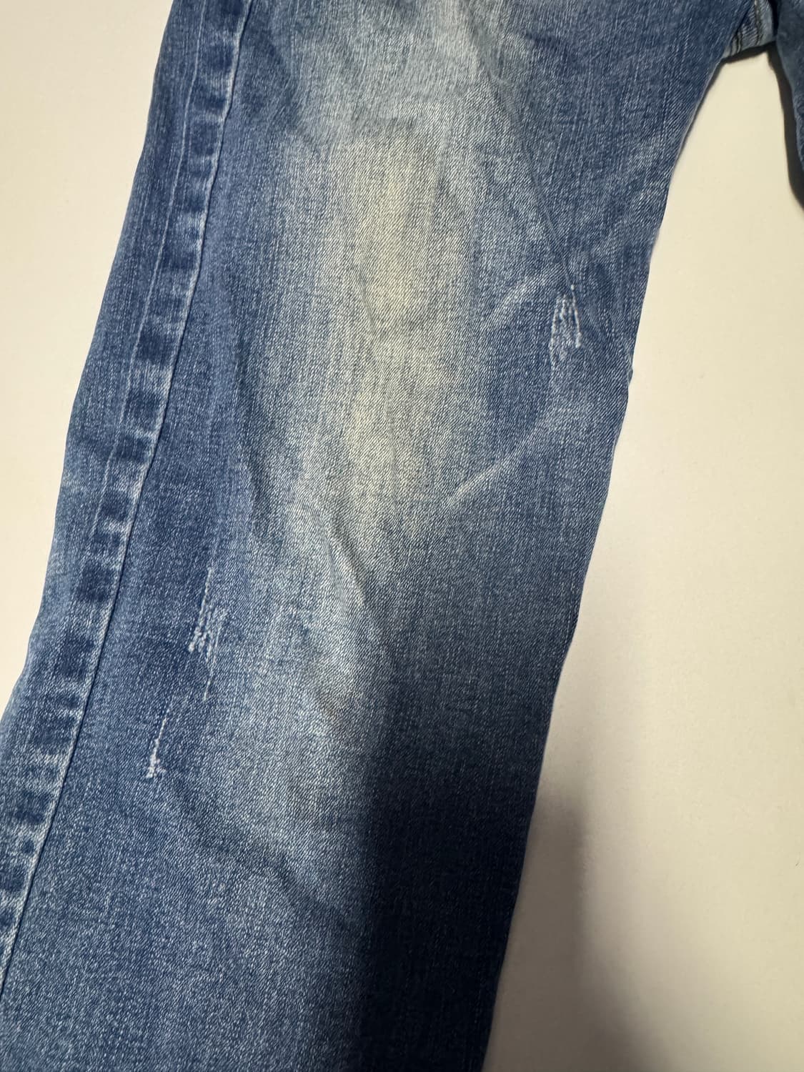 몽클레어 빈티지 커스텀 리메이크 워싱 데님팬츠 33인치 상품이미지9