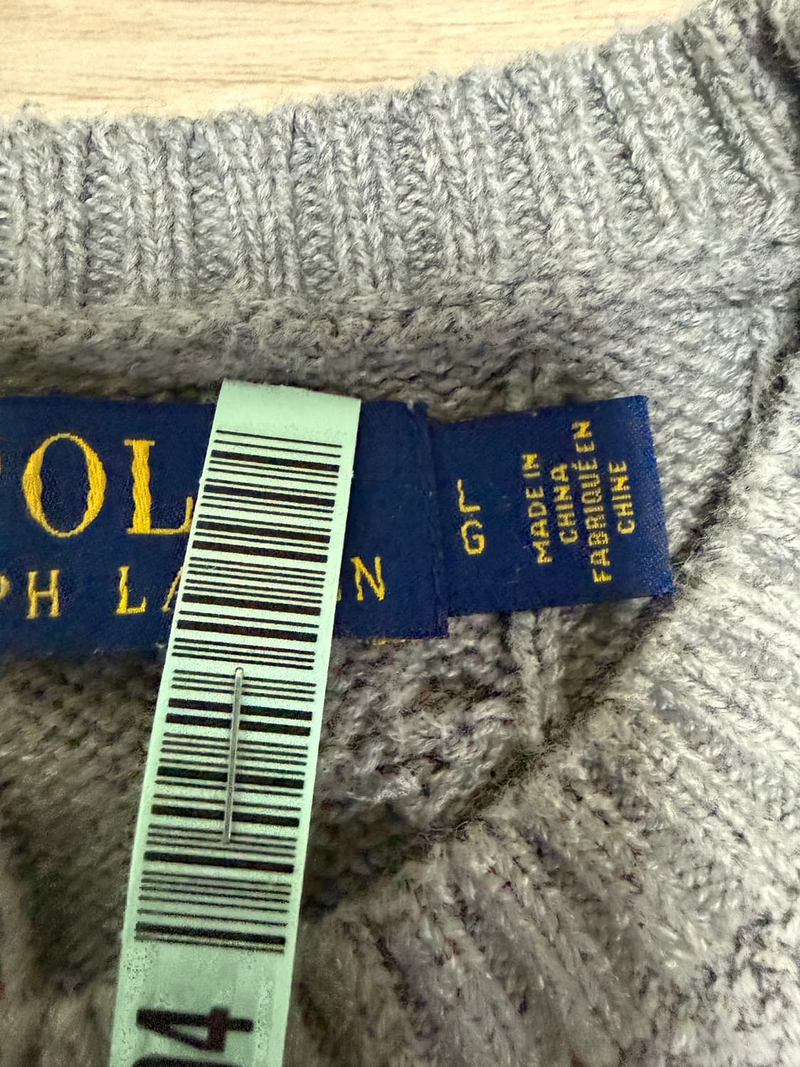 폴로 꽈배기 니트 상품이미지2