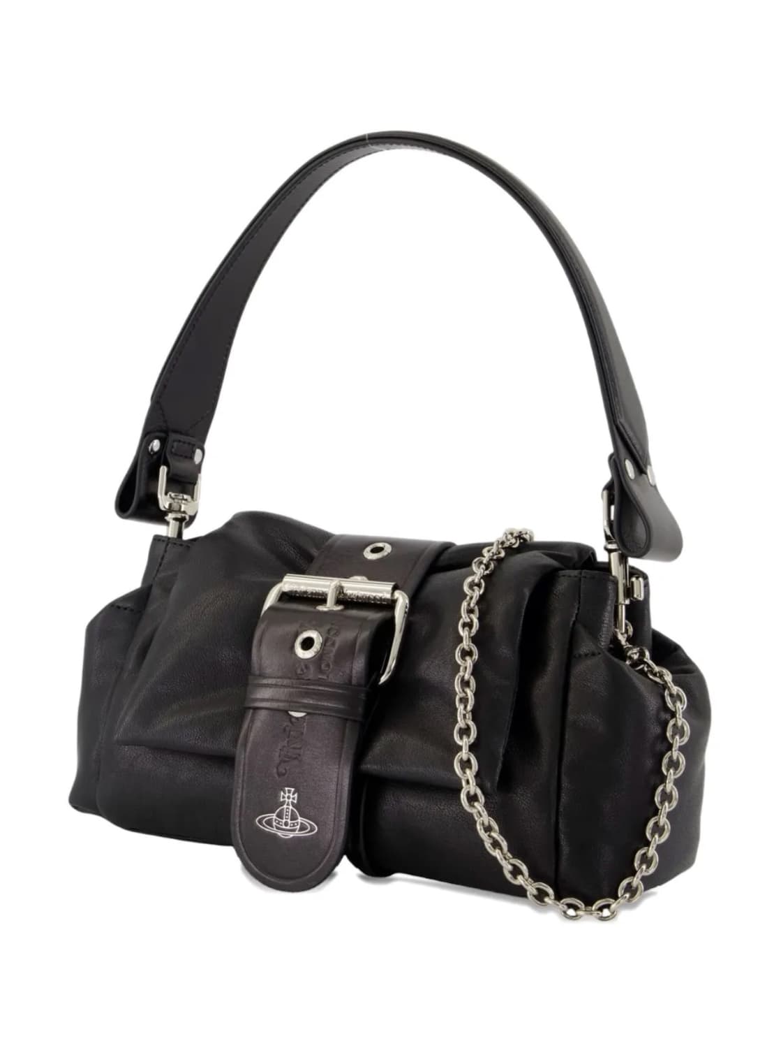 비비안웨스트우드 헤이즐 트레저 레더 숄더백 크로스백 가방 블랙 상품이미지1