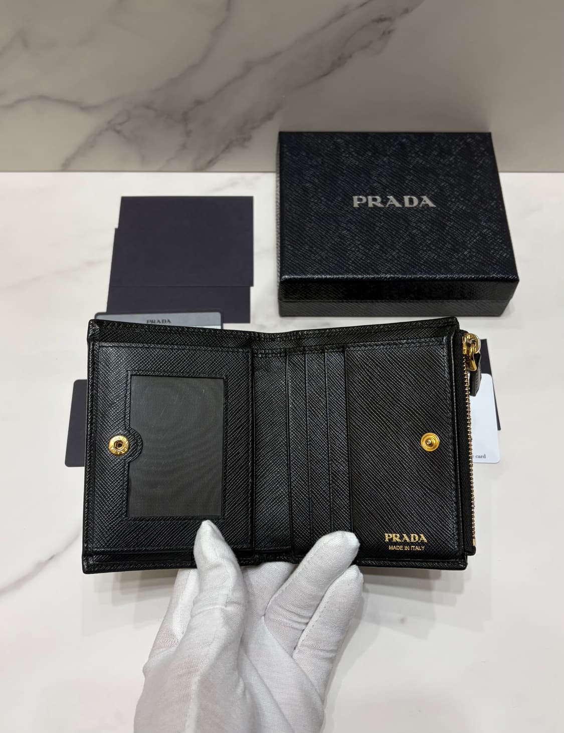 [정품] 프라다 사피아노 반지갑  상품이미지3