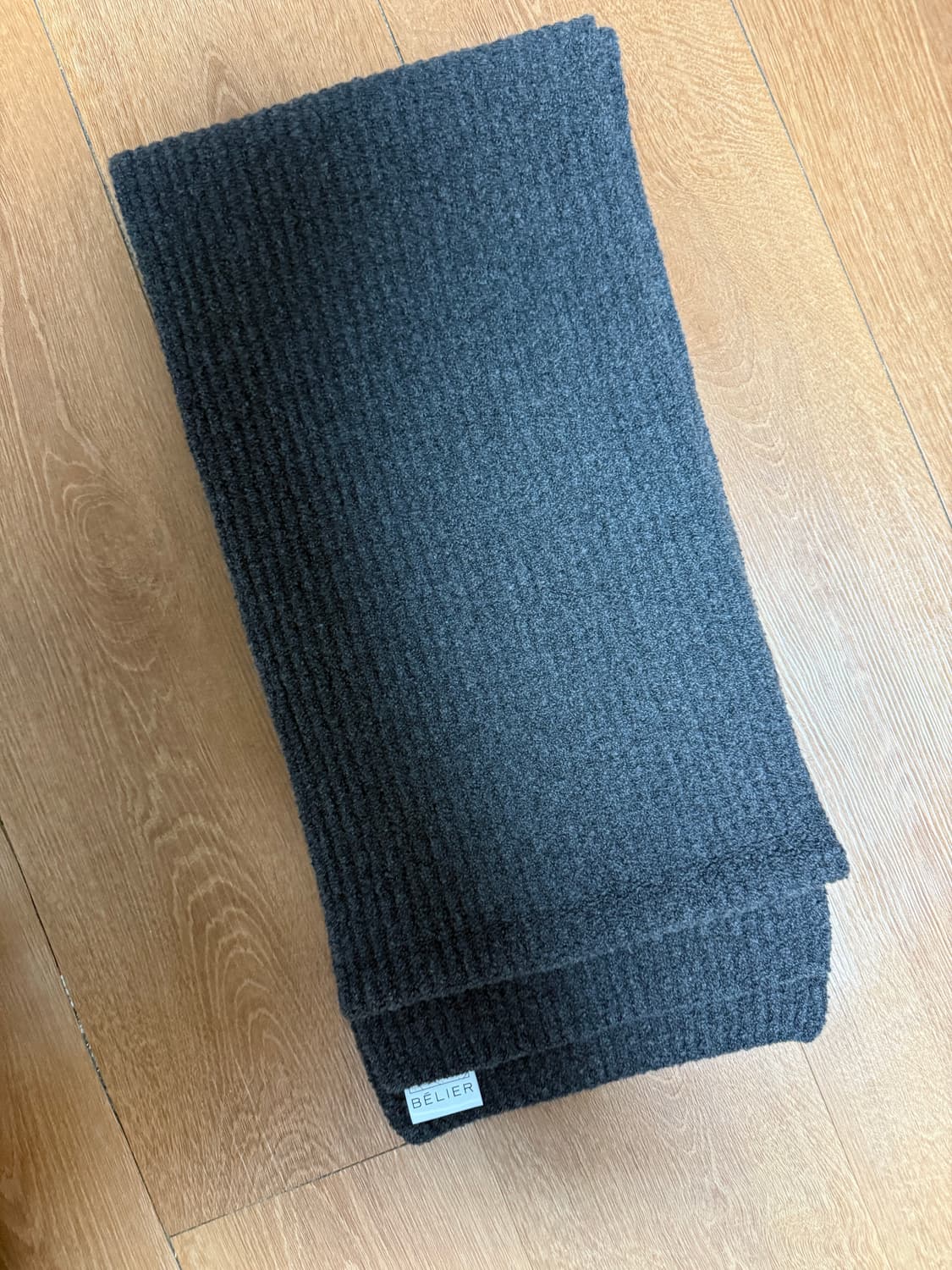 벨리에 울 머플러 차콜 그레이 상품이미지1