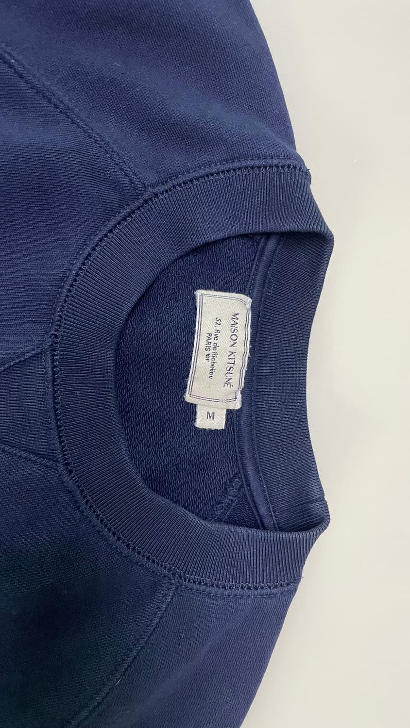 메종키츠네 맨투맨 스웨트셔츠 네이비 폭스헤드 상품이미지3