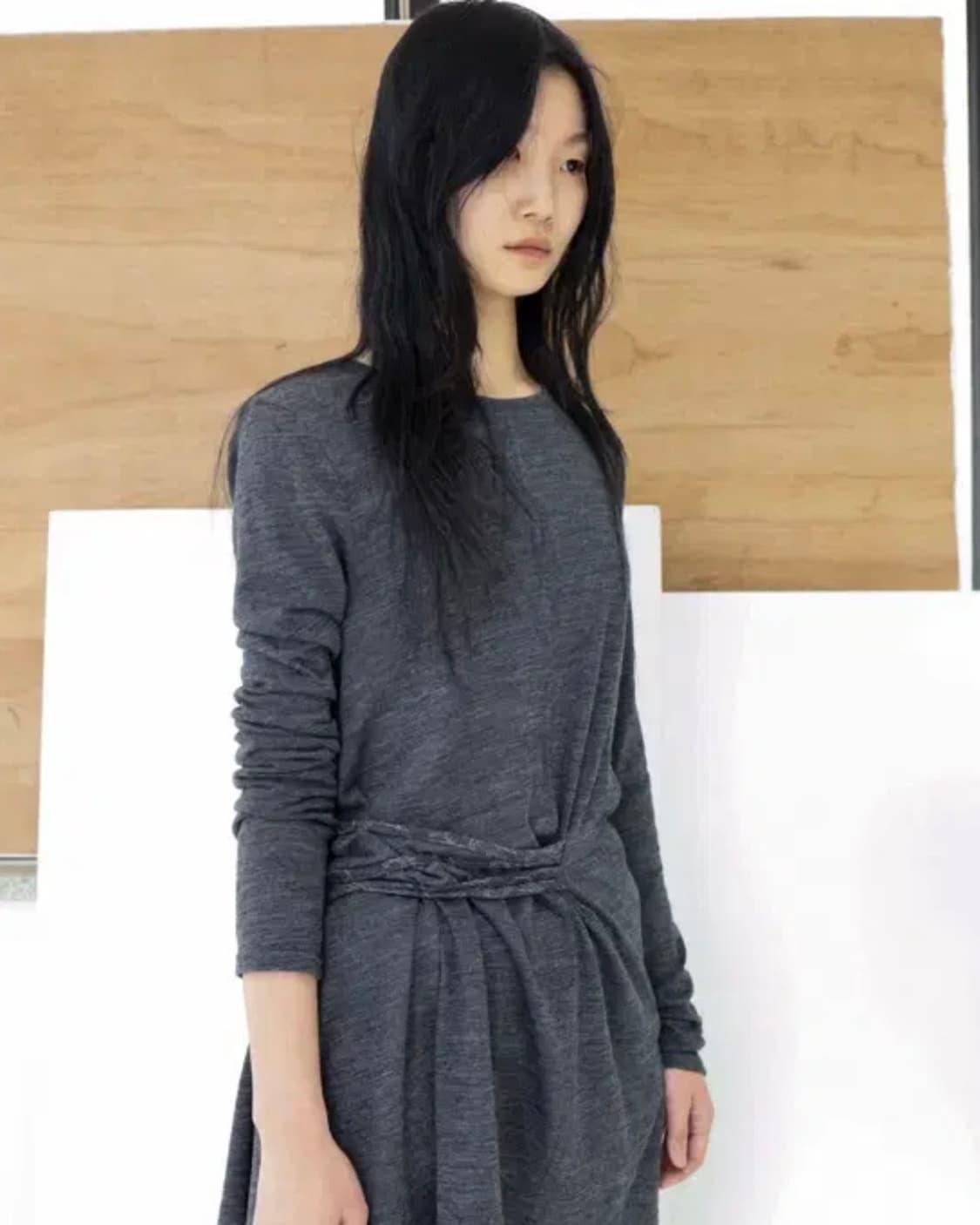 울리카상투스 원피스 차콜 s 새상품 상품이미지3