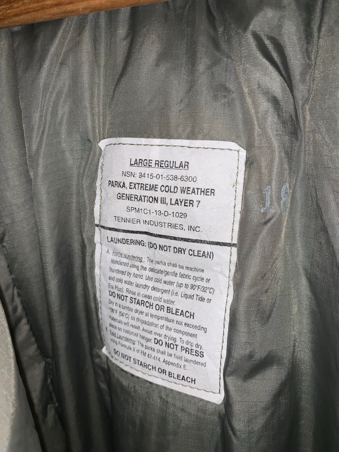 미군 level 7 프리마로프트 파카 상품이미지3