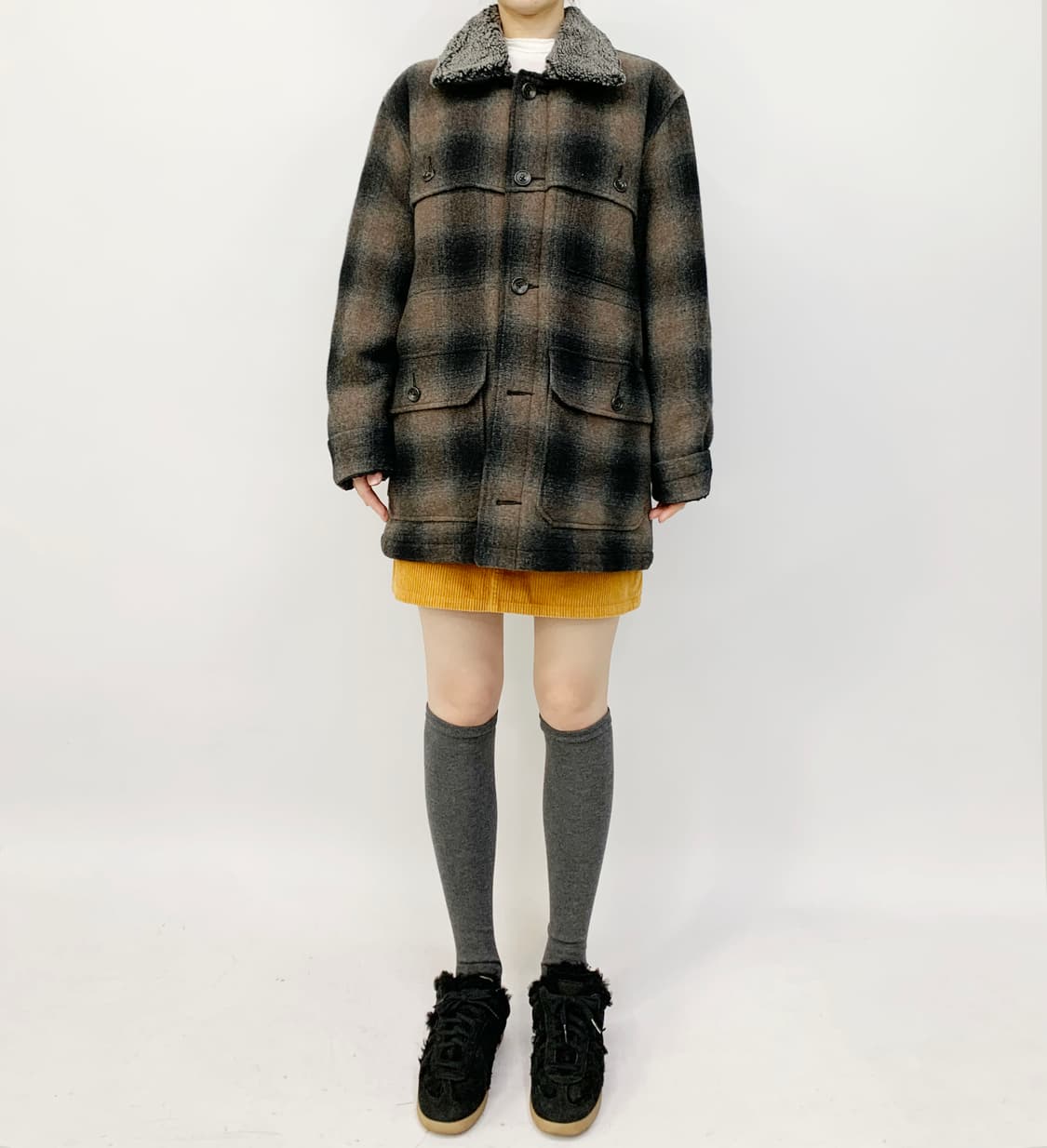 에디 바우어 플란넬 체크 울 자켓 상품이미지1