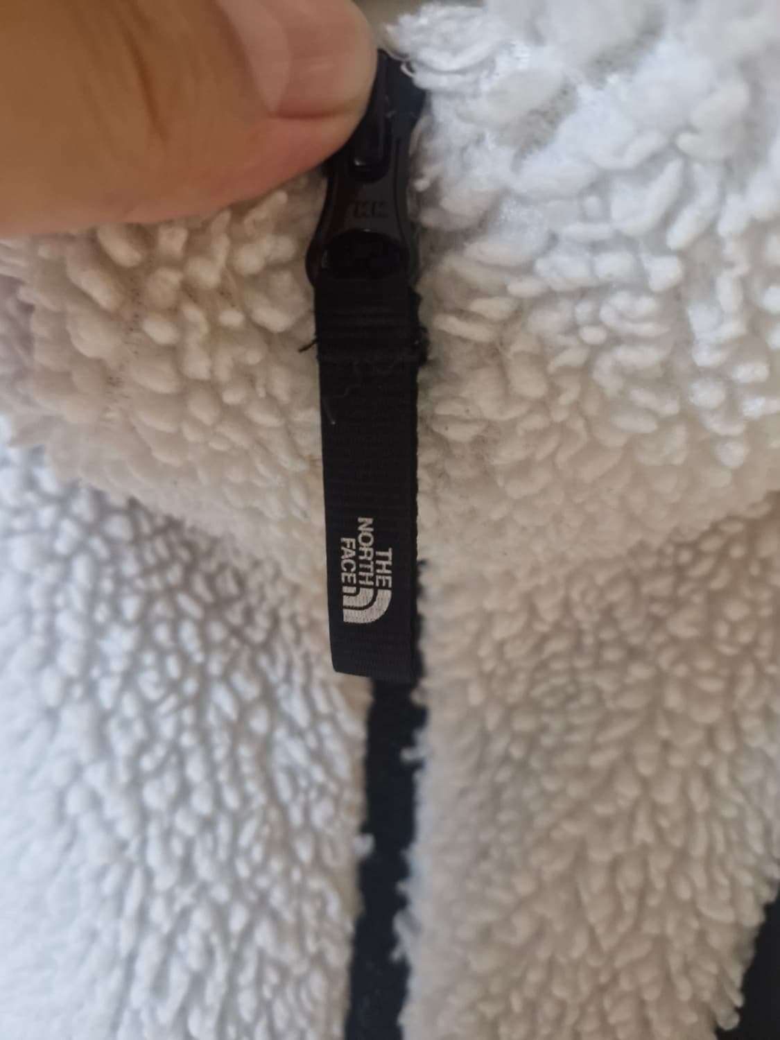 노스페이스 양털 뽀글이 후리스 집업 화이트 M 상품이미지5