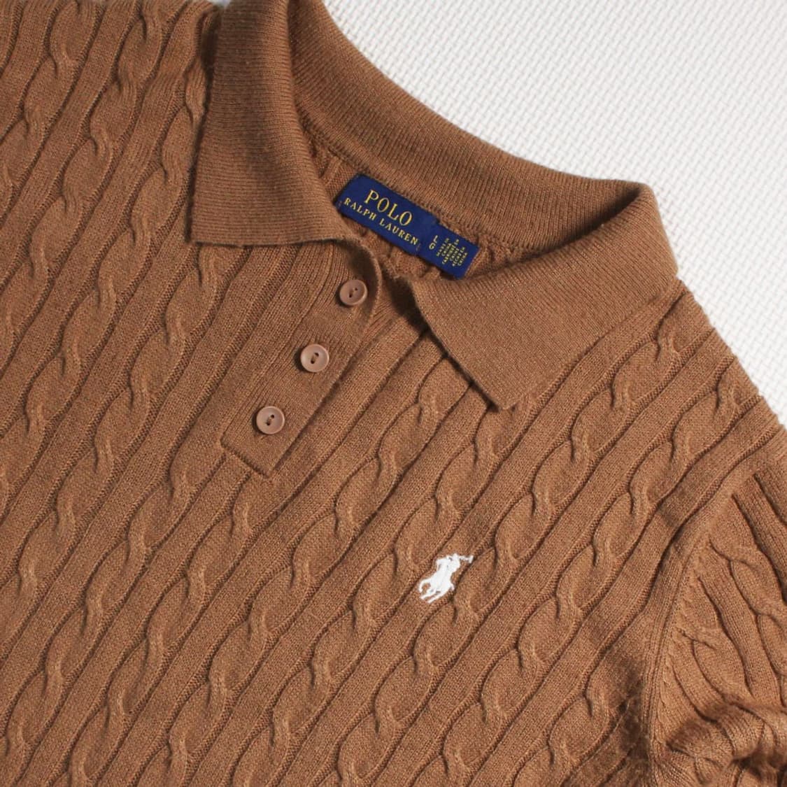 Polo 폴로 랄프로렌 베이지 케이블 니트  상품이미지5